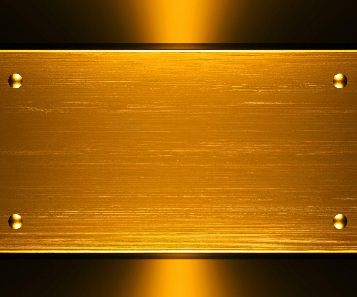 Free Gold Metallic Design Background For PowerPoint