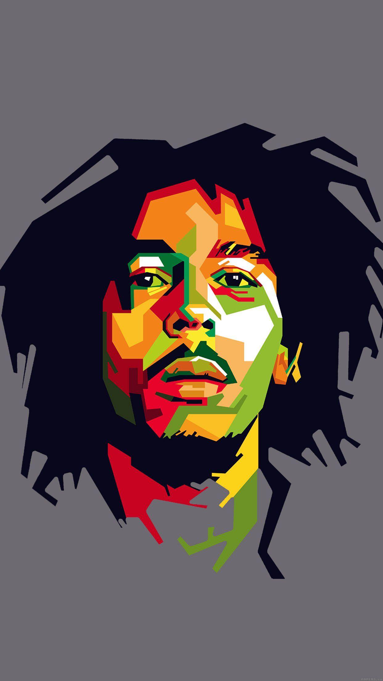 Bob Marley Art Illust Music Reggae Celebrity Android wallpaper