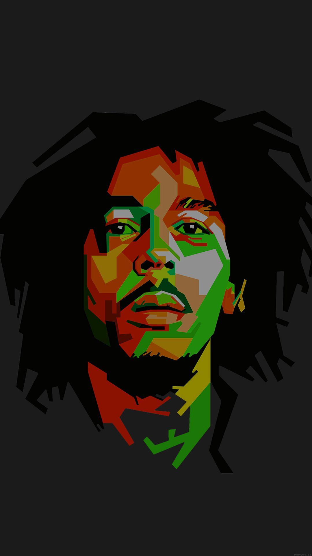 Bob Marley Dark Art Illust Music Reggae Celebrity #iPhone