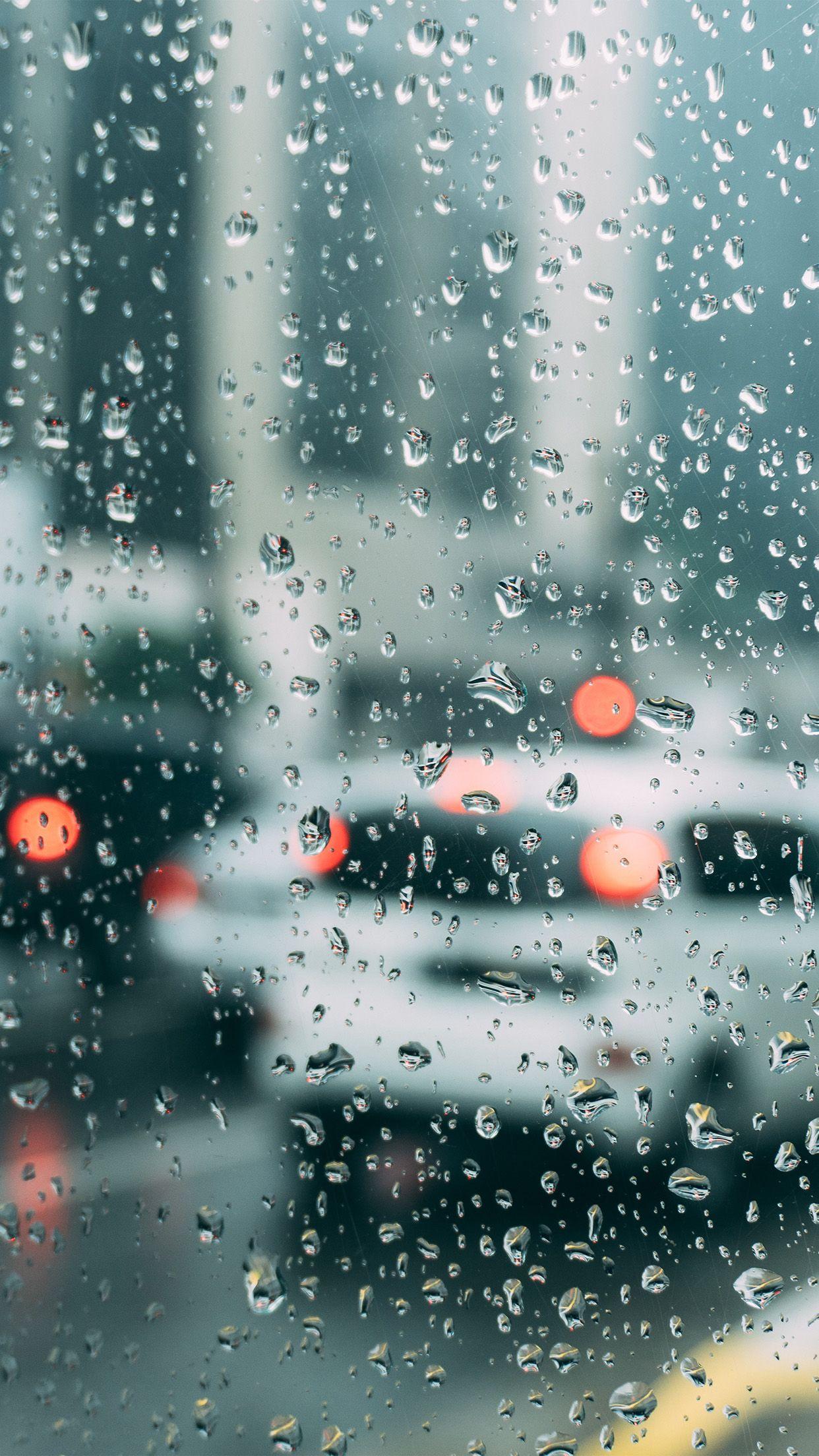 Rain Window Bokeh Art Car Sad Android wallpaper HD