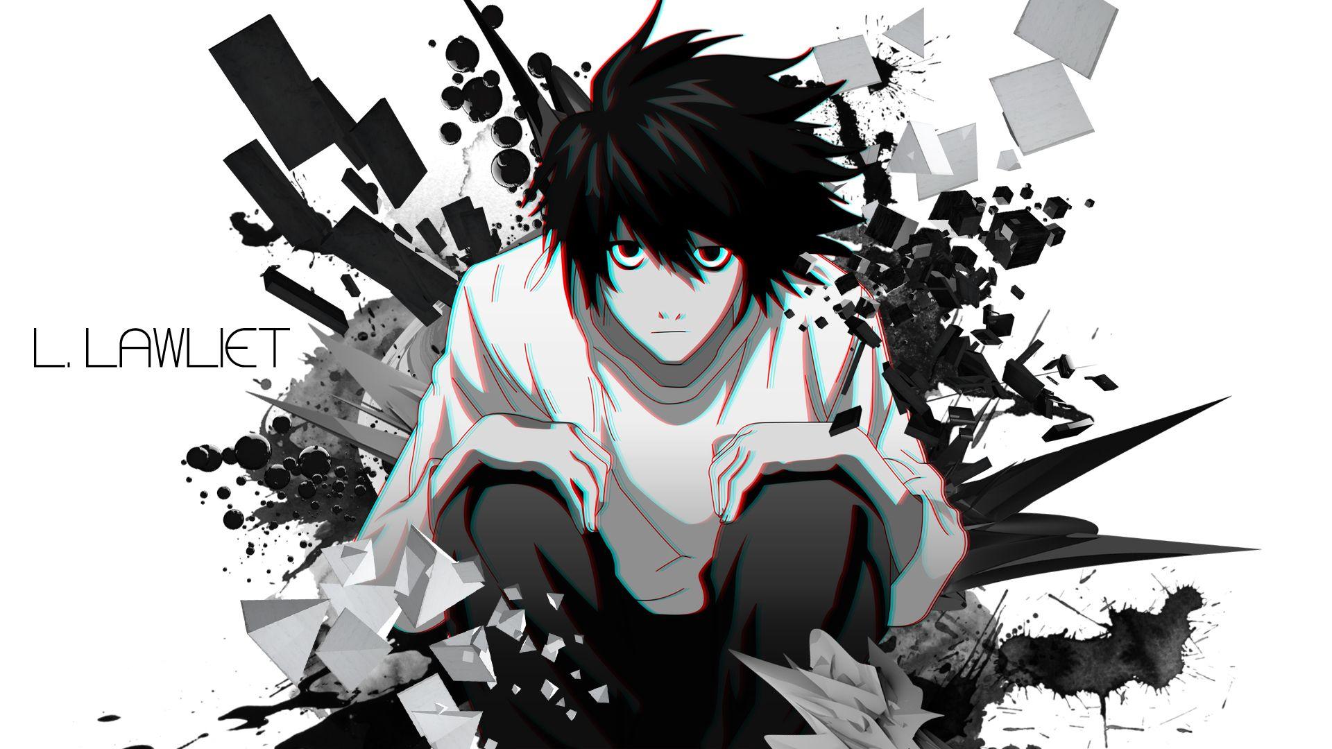 L (Death Note) HD Wallpaper