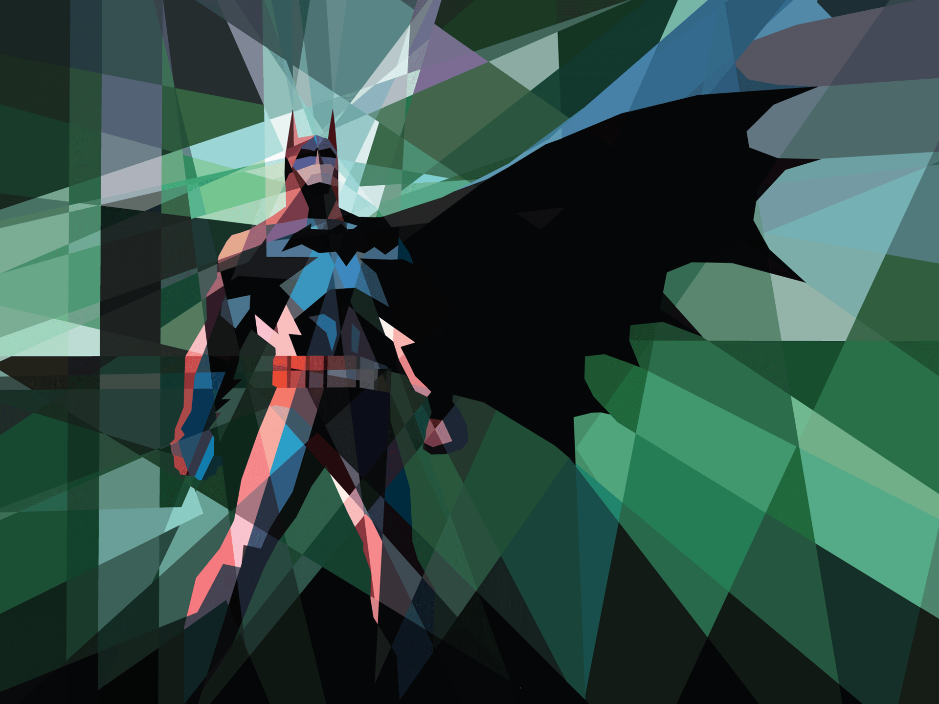 Batman Polygon Art wallpaperx1440