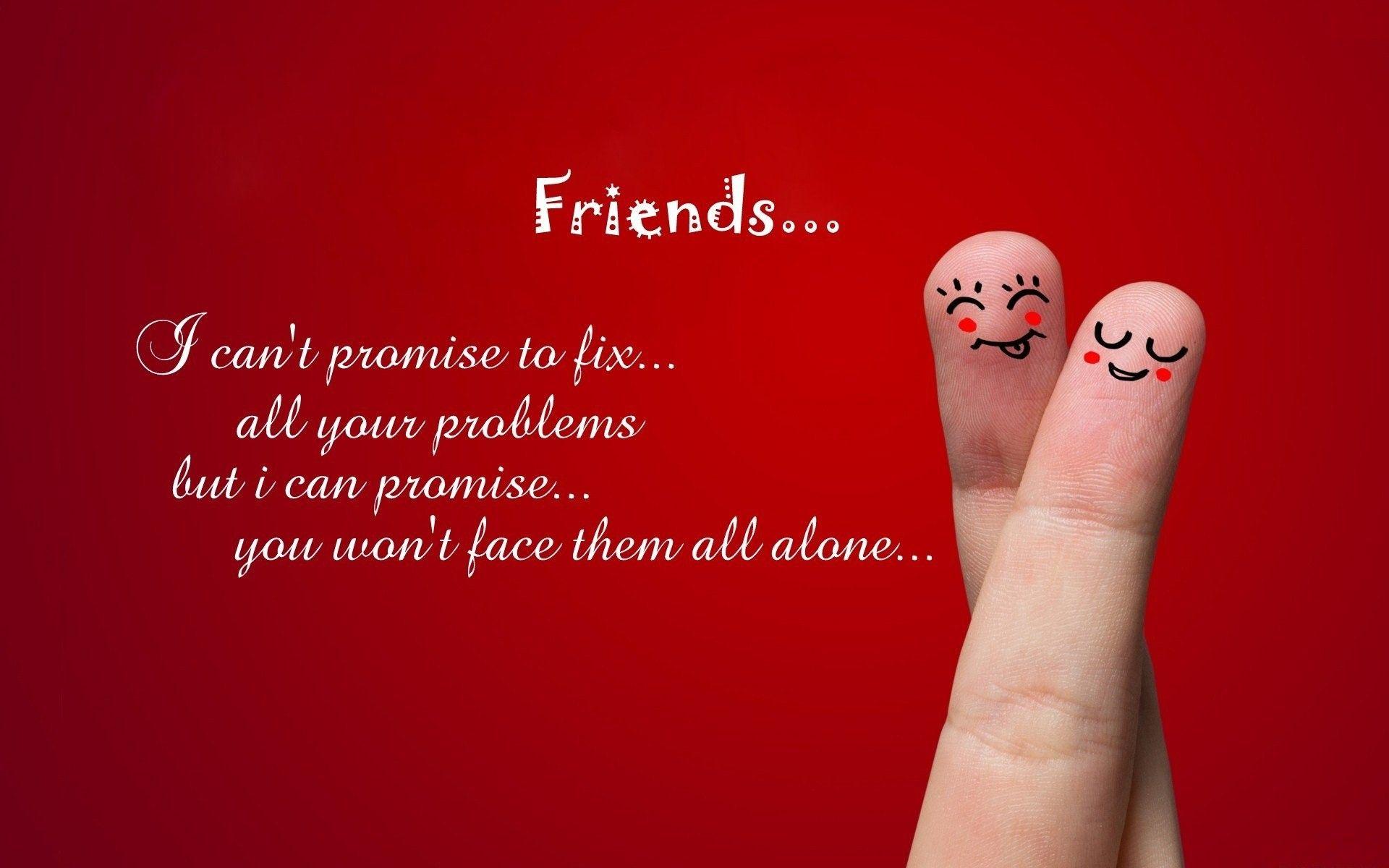 Beautiful Quote Greeting on Happy Friendship Day HD Wallpaper