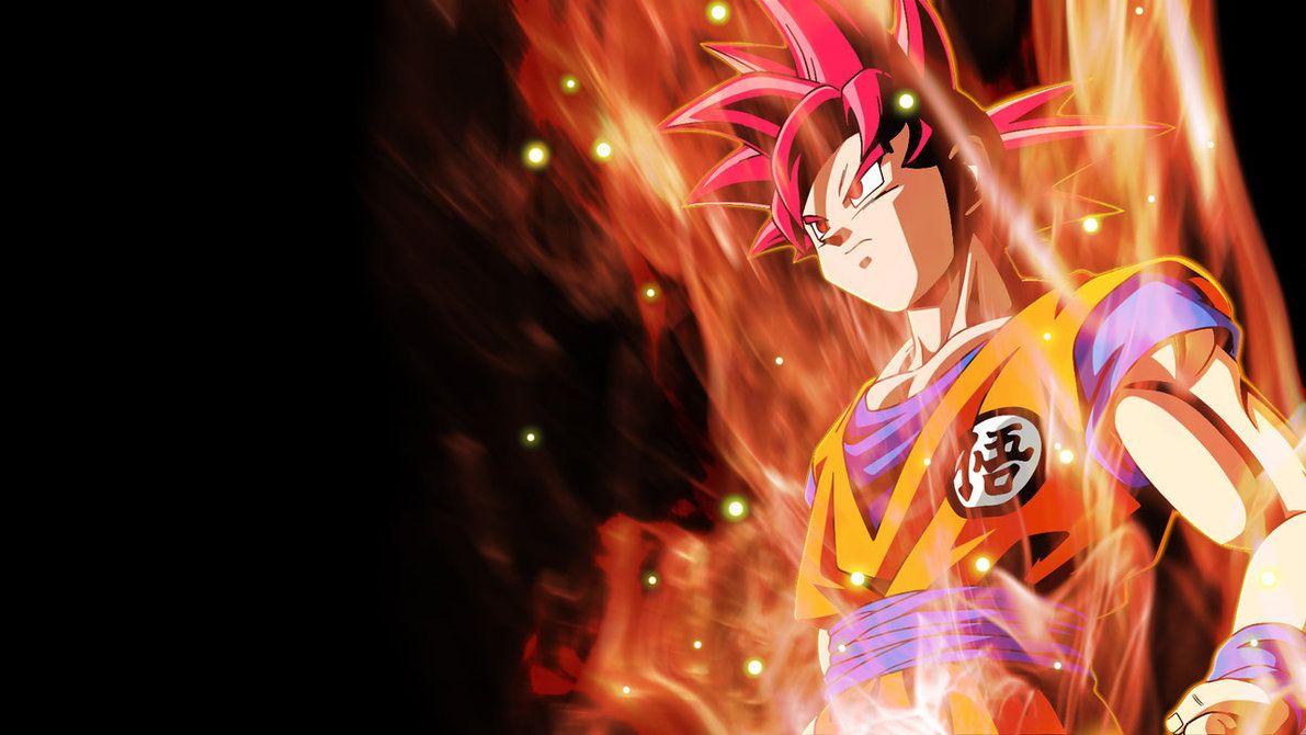 Goku Super Saiyan God Wallpaper 1191 × 670 Hd Wallpaper