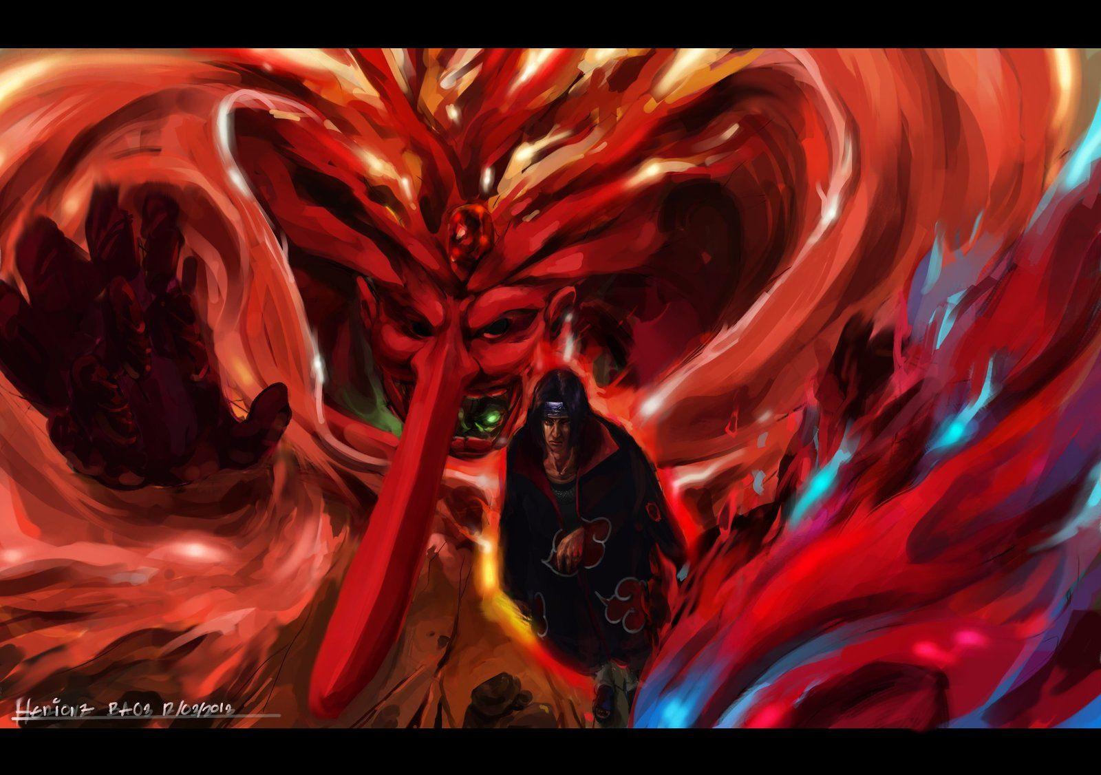 BA03 March 12 Itachi and Susano by herionz.