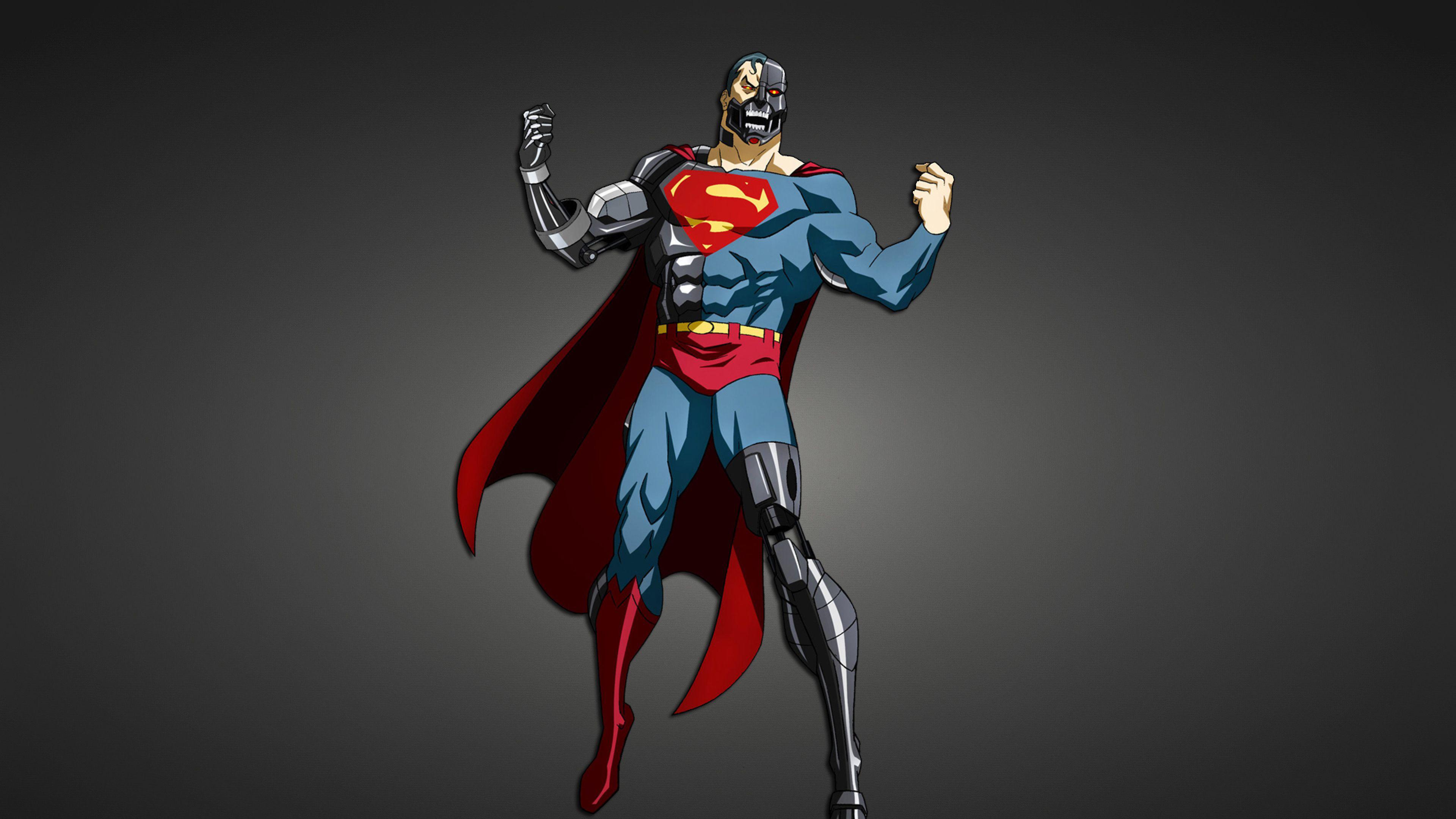 Download Wallpaper 3840x2160 Superman, Superhero, Cyborg 4K Ultra HD