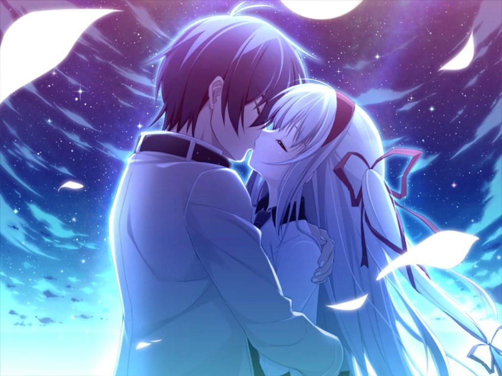 Fresh Anime Girls Kissing Design, anime de beijo papel de parede HD