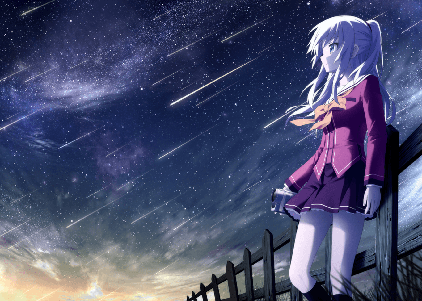 Nao Tomori Lonely Charlotte Anime girls Wallpaper HD 2015. anime