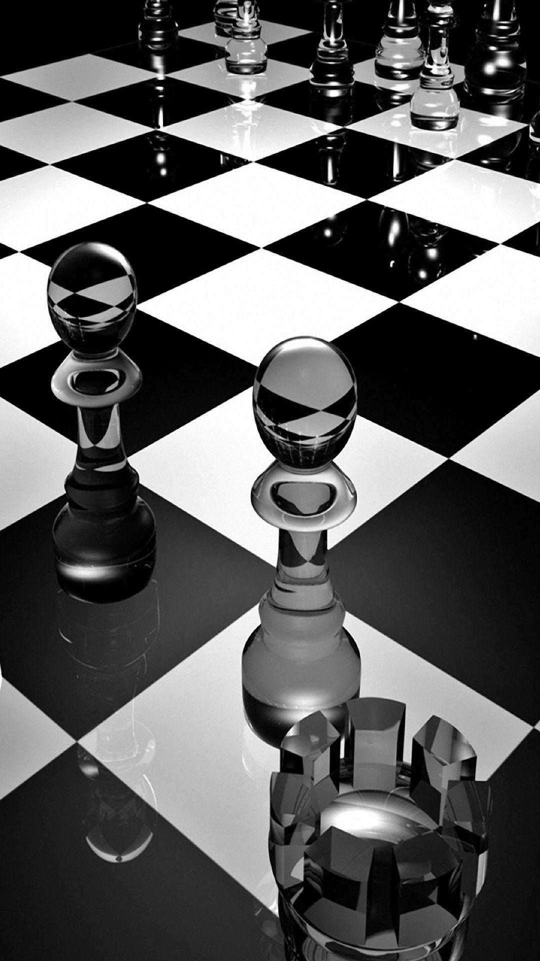glass chess 3D background for android HD wallpaper cool image free