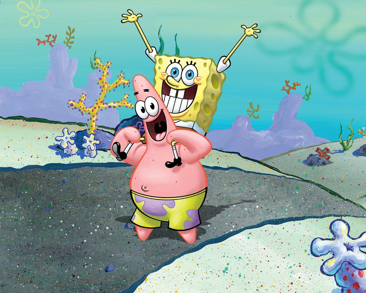Spongebob And Patrick. Encyclopedia