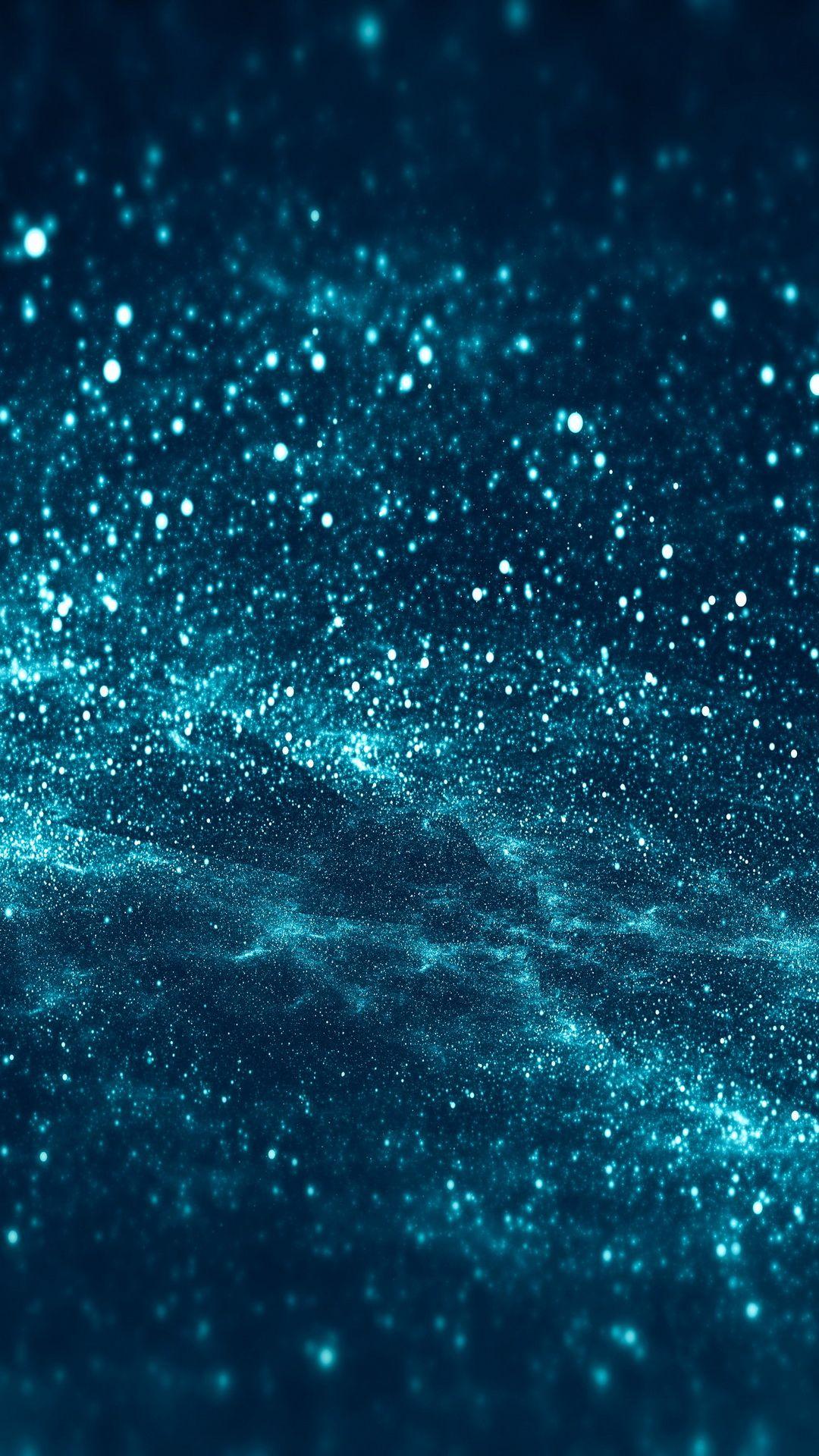 Abstract Stars iPhone 6 Plus Wallpaper (1080x1920). Blue glitter