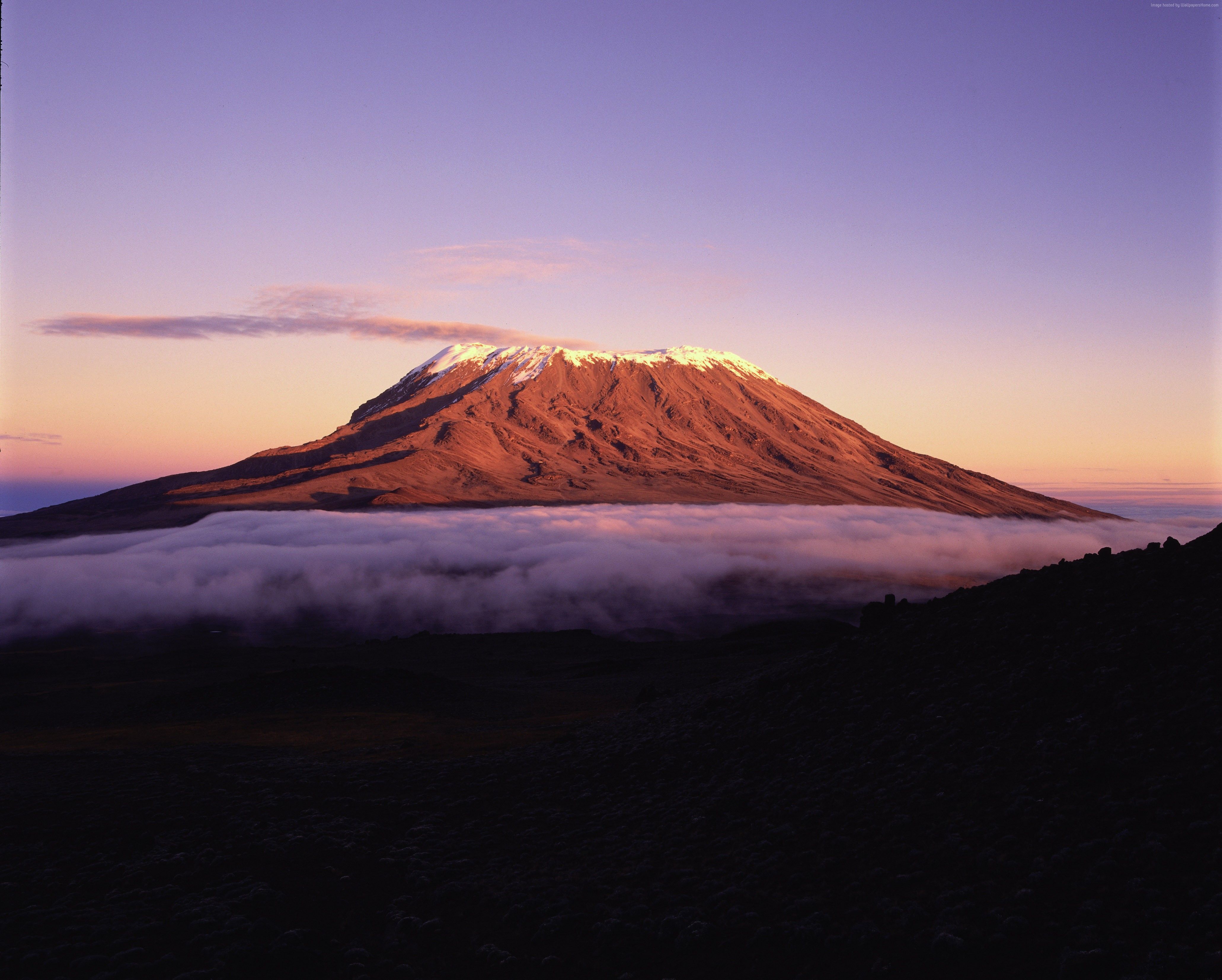 Wallpaper Kilimanjaro, 5k, 4k wallpaper, Africa, mountains, sky