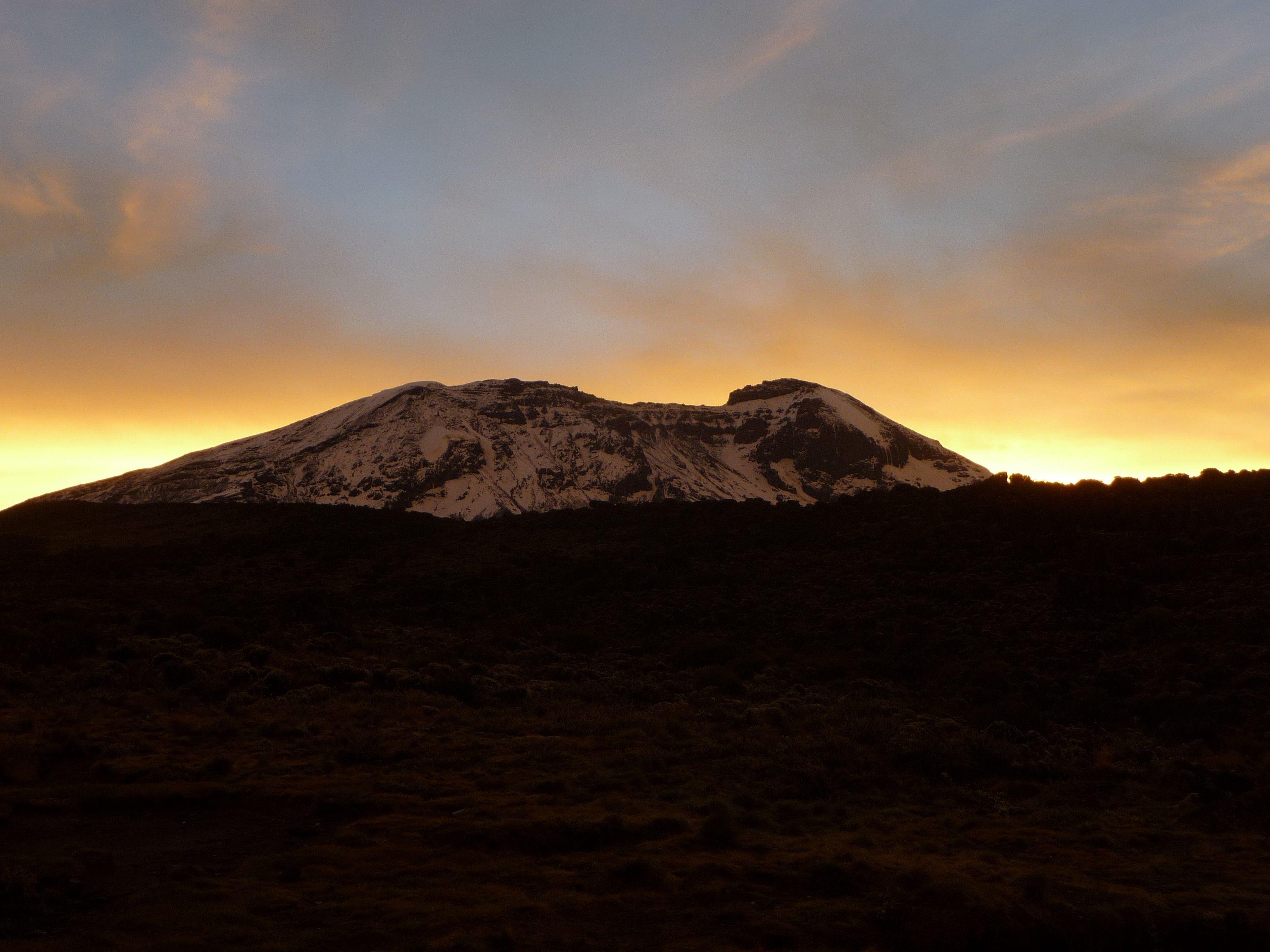 Mountains: Sun Mountain Sunrise Africa Kilimanjaro Wallpaper