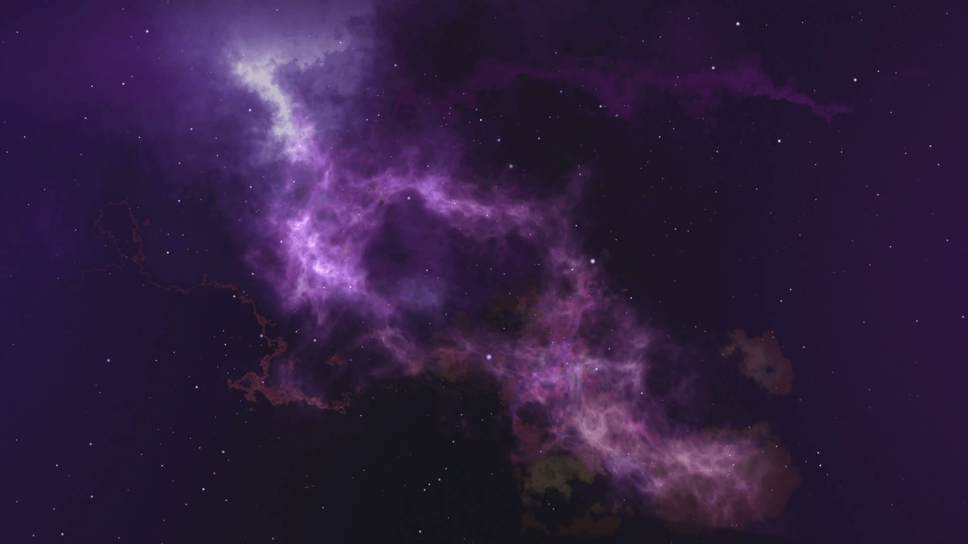Moving Through Stars in Space Motion Background