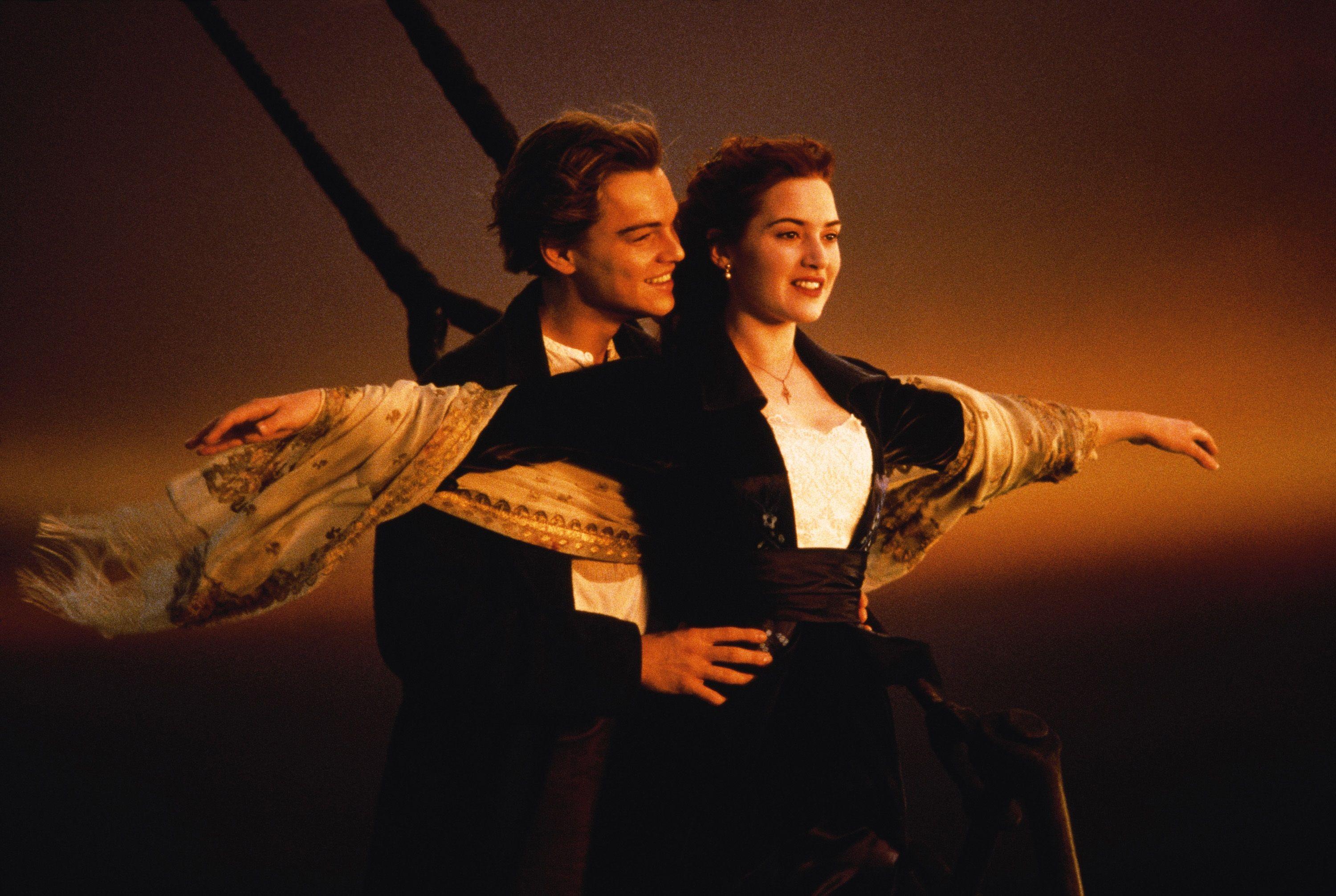 Wallpaper Titanic, Leonardo DiCaprio, Kate Winslet, HD, Movies