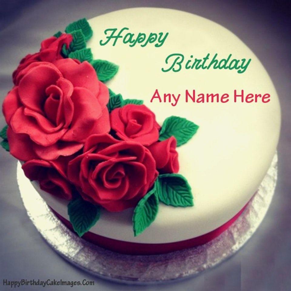 Wallpaper Of Birthday Cake With Name
