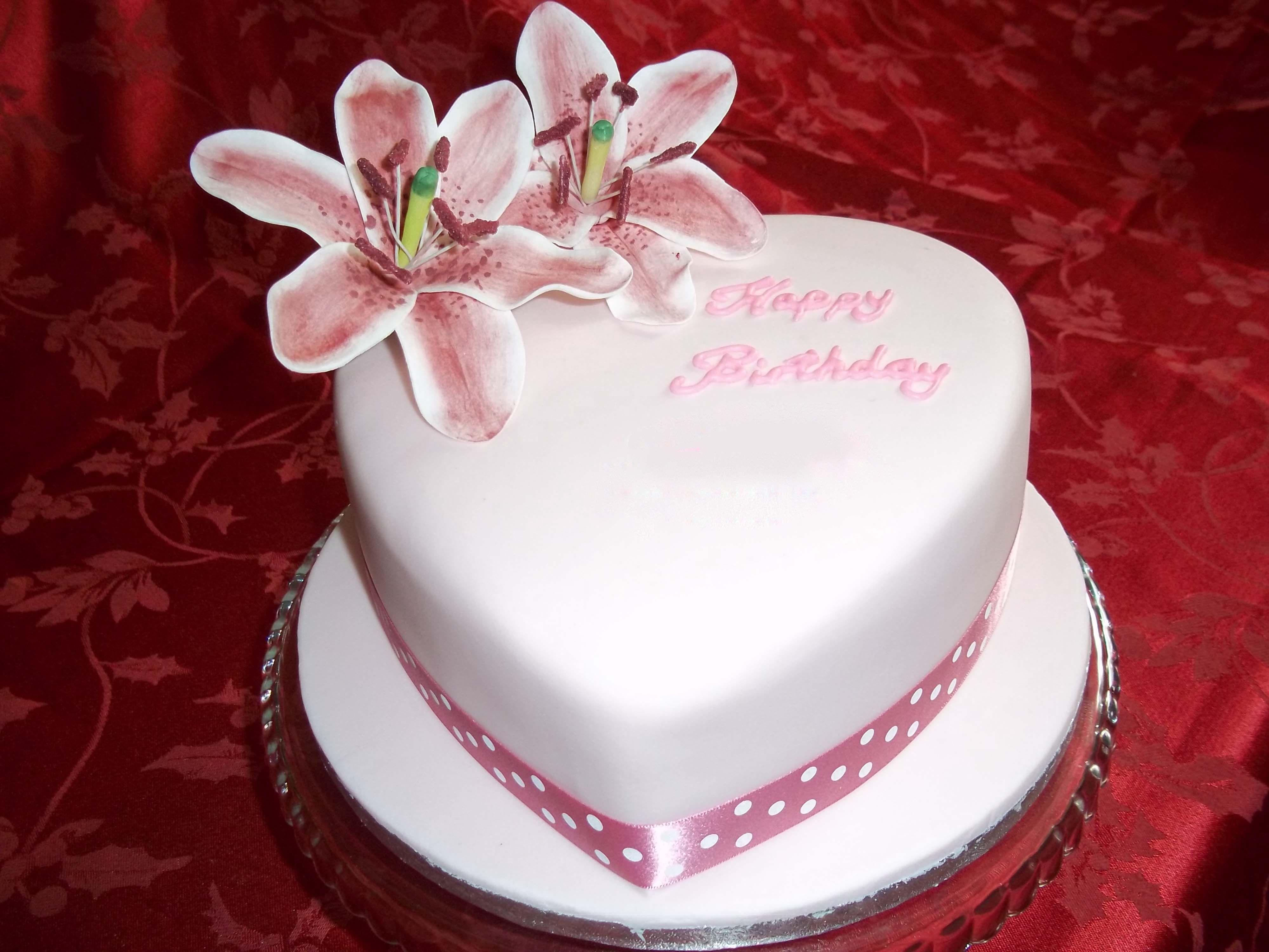 Birthday Cake Heart Shape With Name New Happy Birthday Cakes