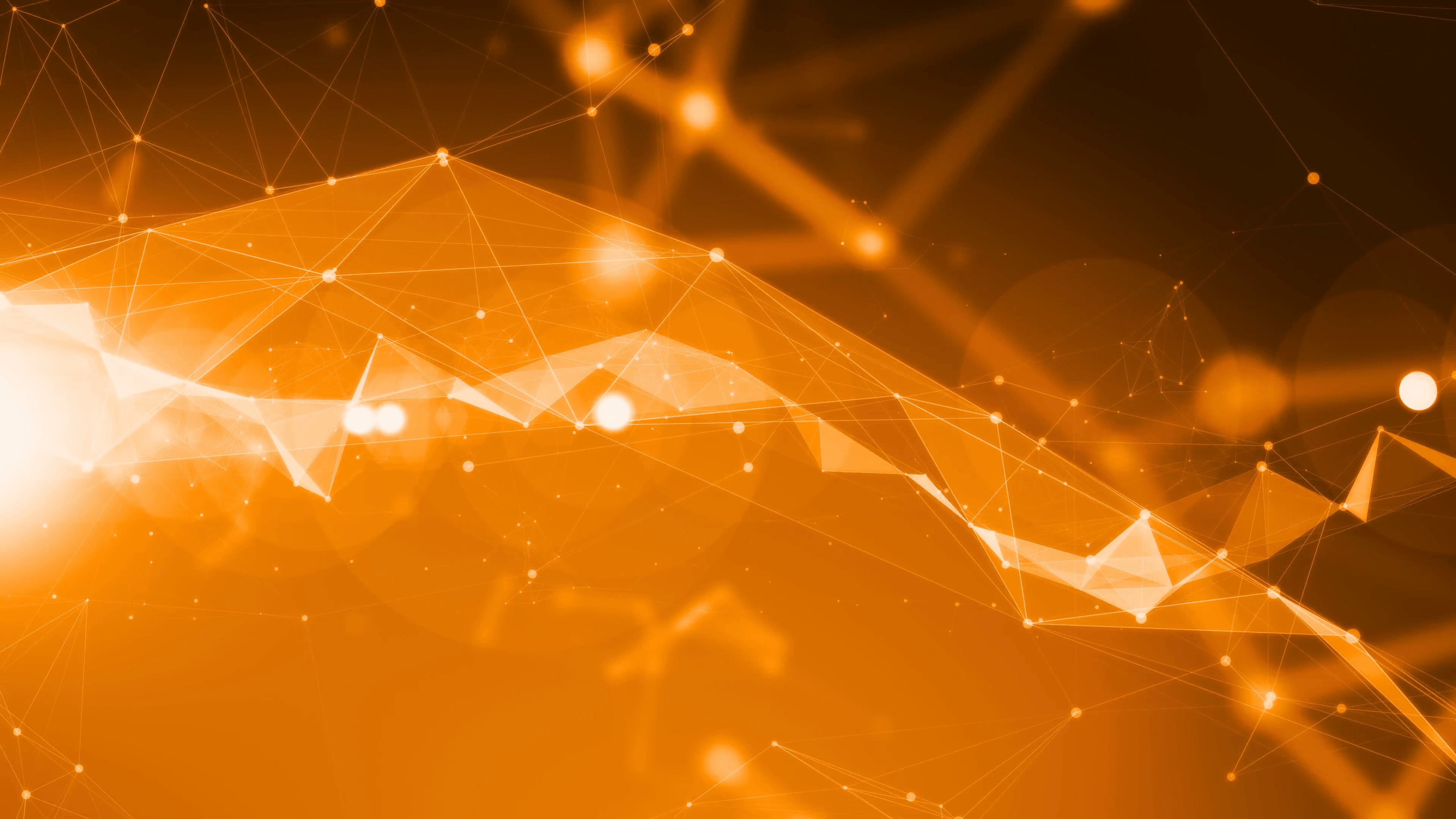 4k Technology Abstract Animation Background Seamless Loop. Orange