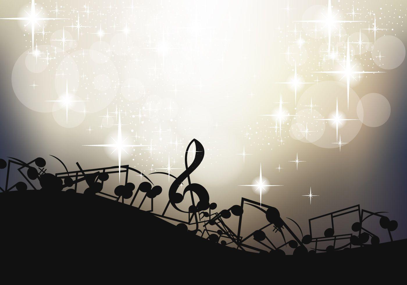 Note Of Music Background Free Vector Art, Stock