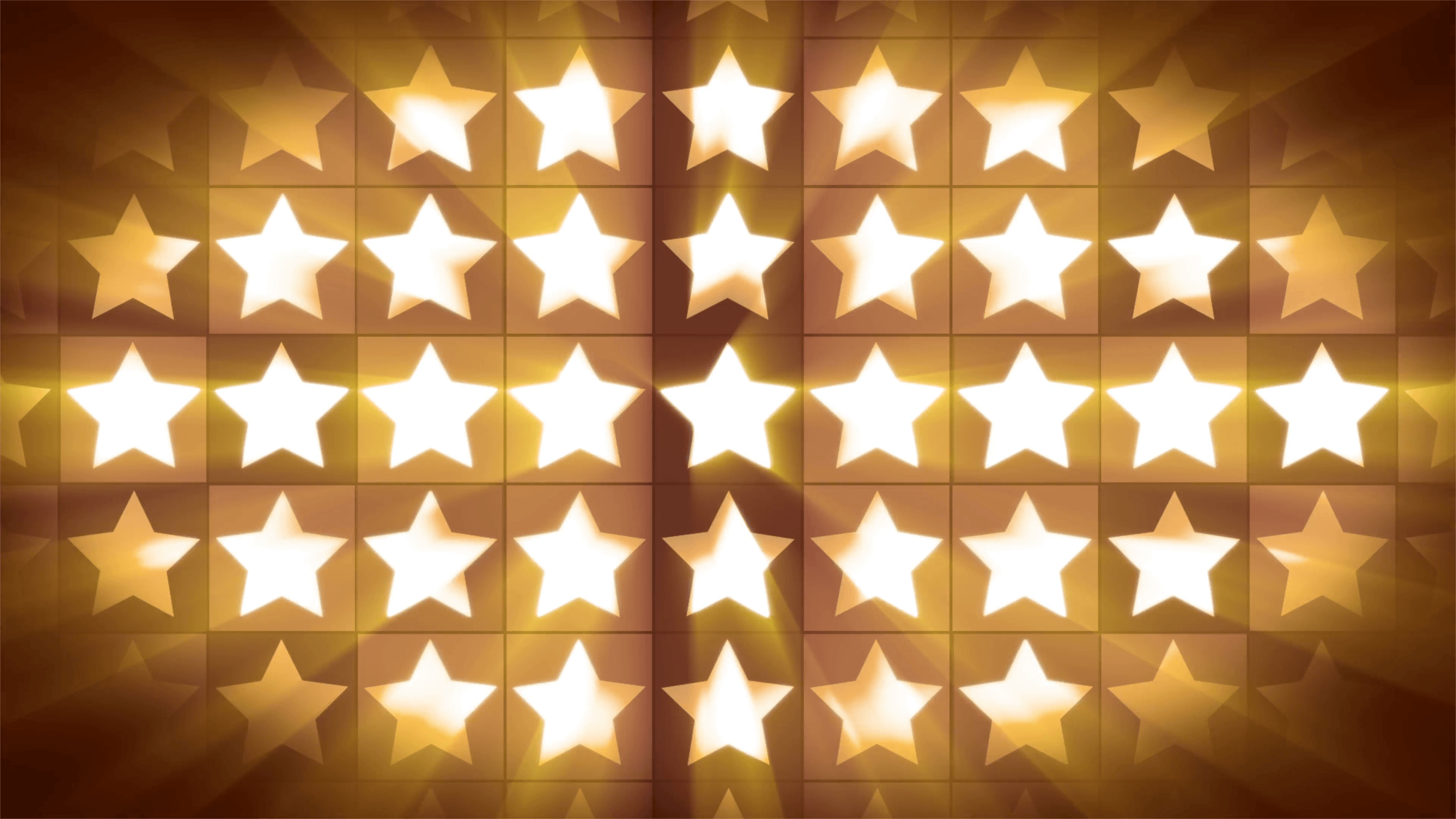 Golden music background with twinkling stars loop Motion Background