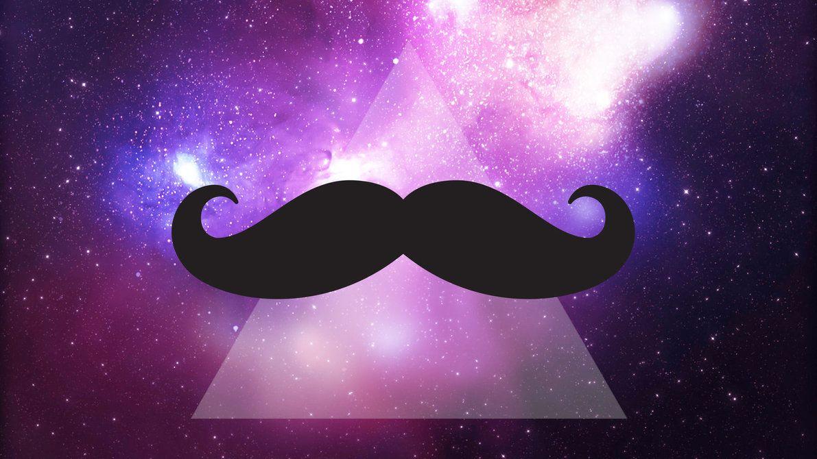 Galaxy Mustache Wallpaper