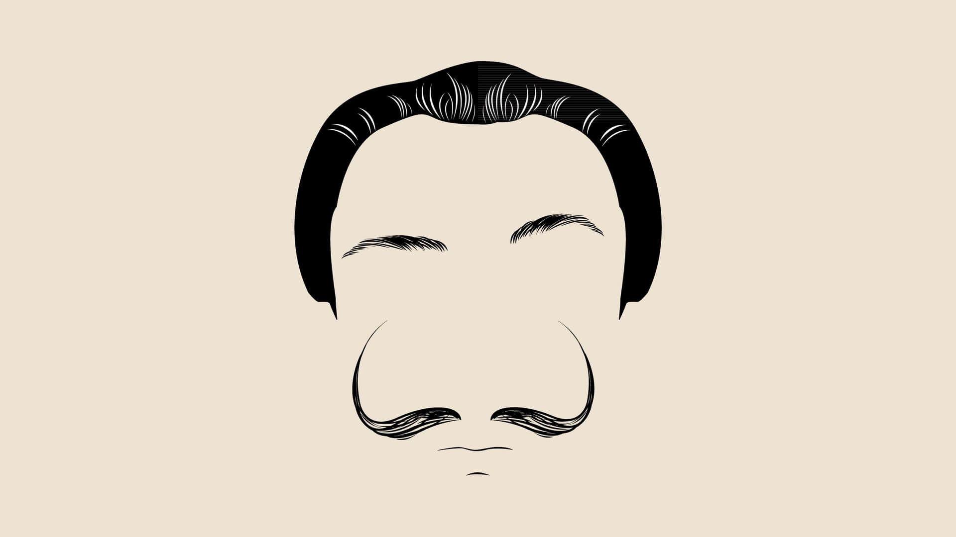 Mustache Wallpaper Enam Wallpaper