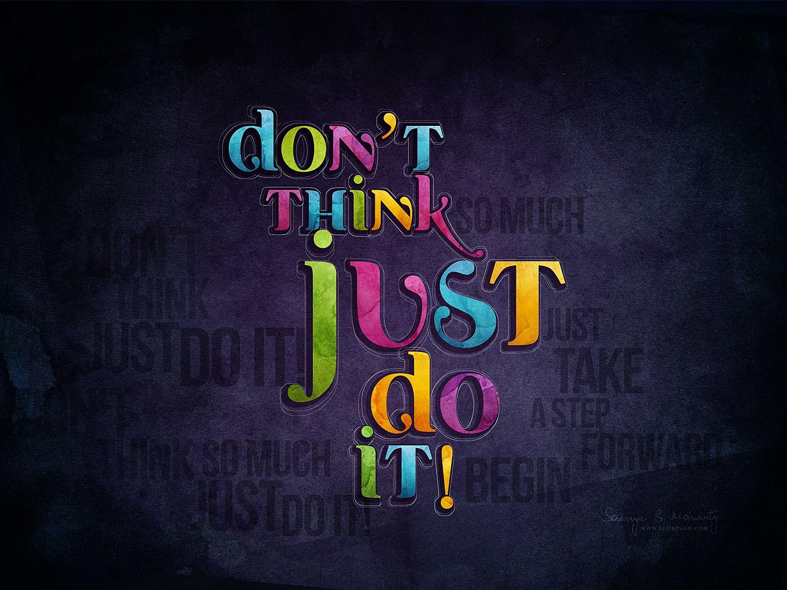 Just Do It Cool Image HD Wallpaper