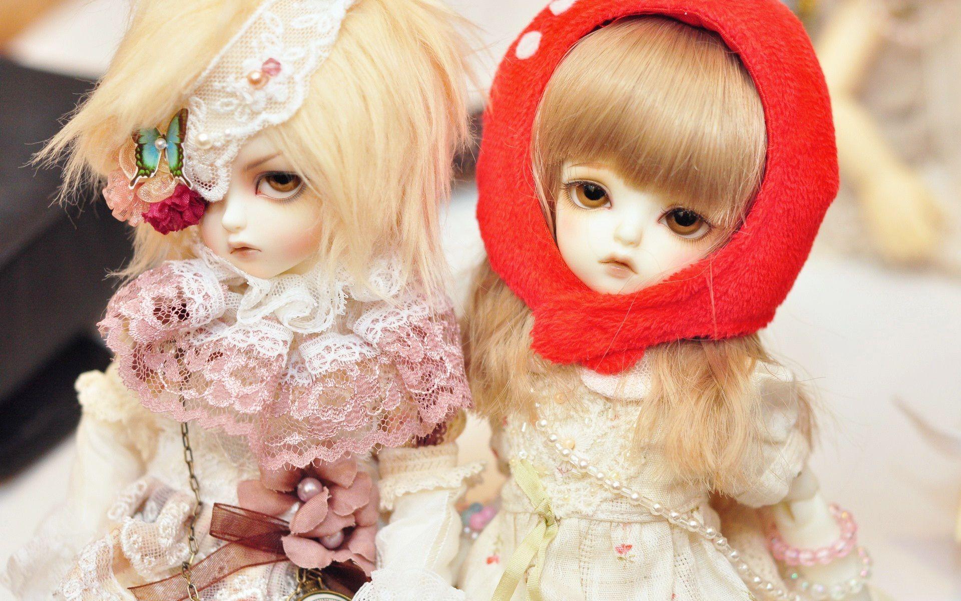 Cute two dolls beautiful new wallpaper HD wallpaperNew HD