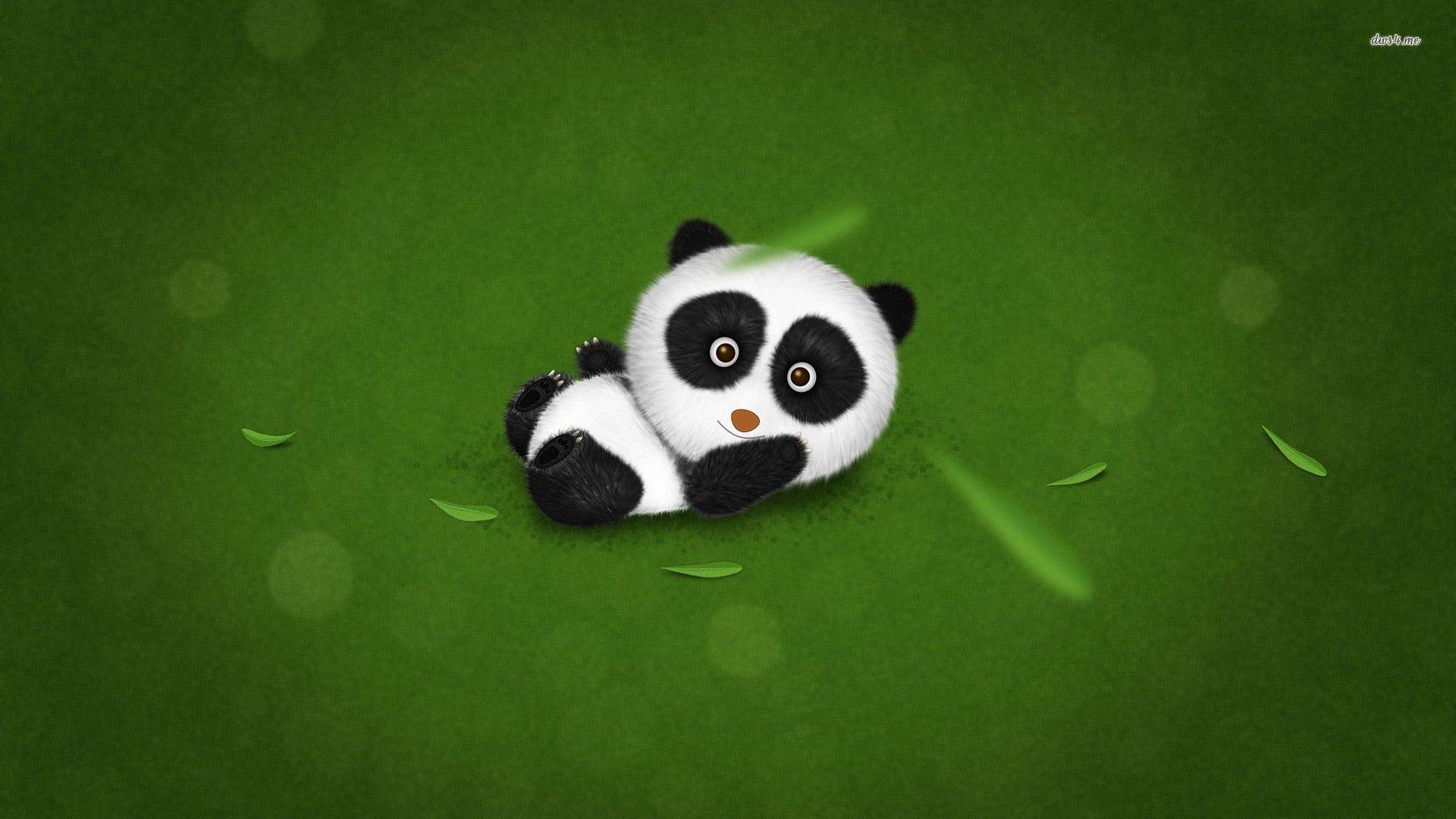 Premium Photo | Cute baby panda bear with big eyes 3d rendering cartoon  illustration