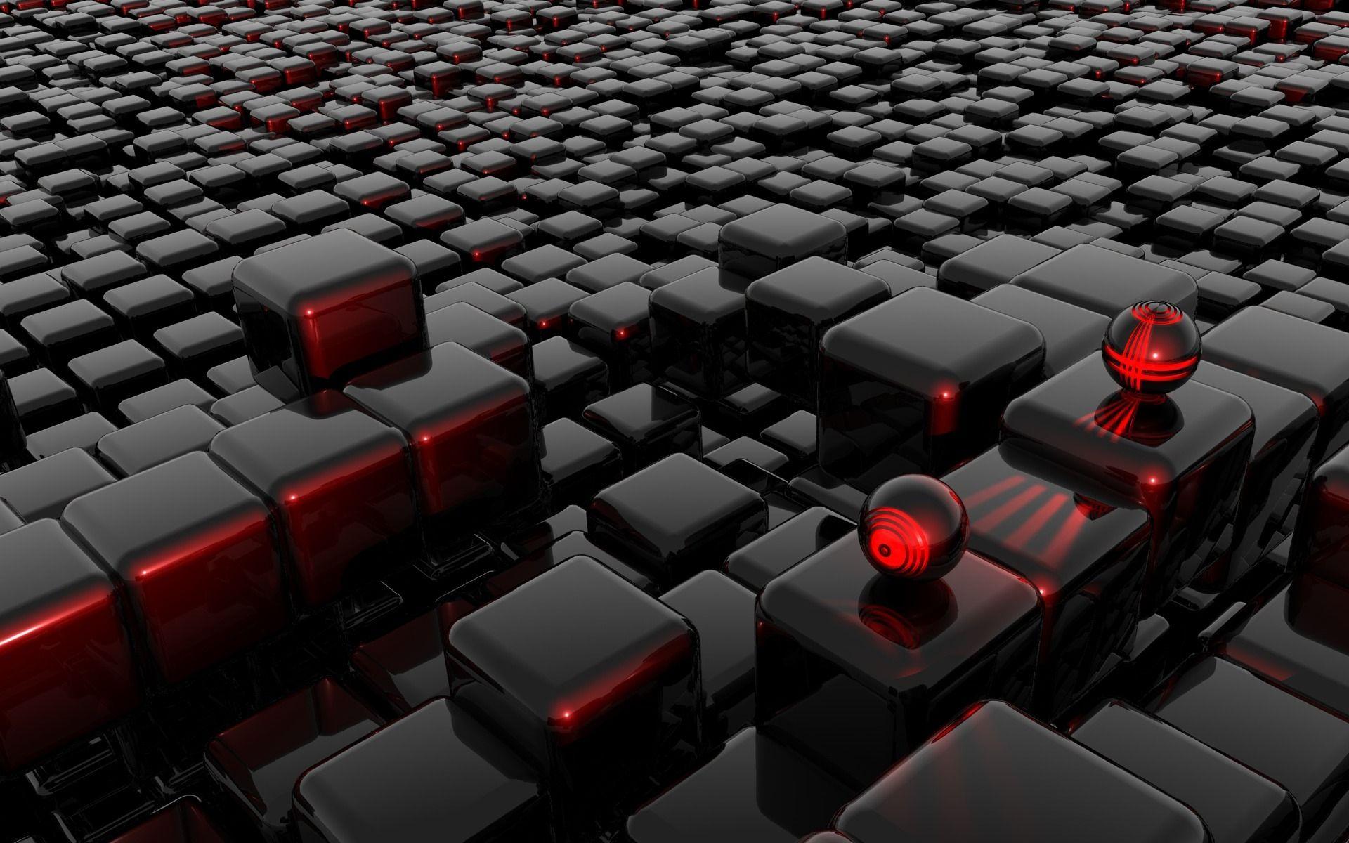 3d Black Red Wallpapers - Wallpaper Cave