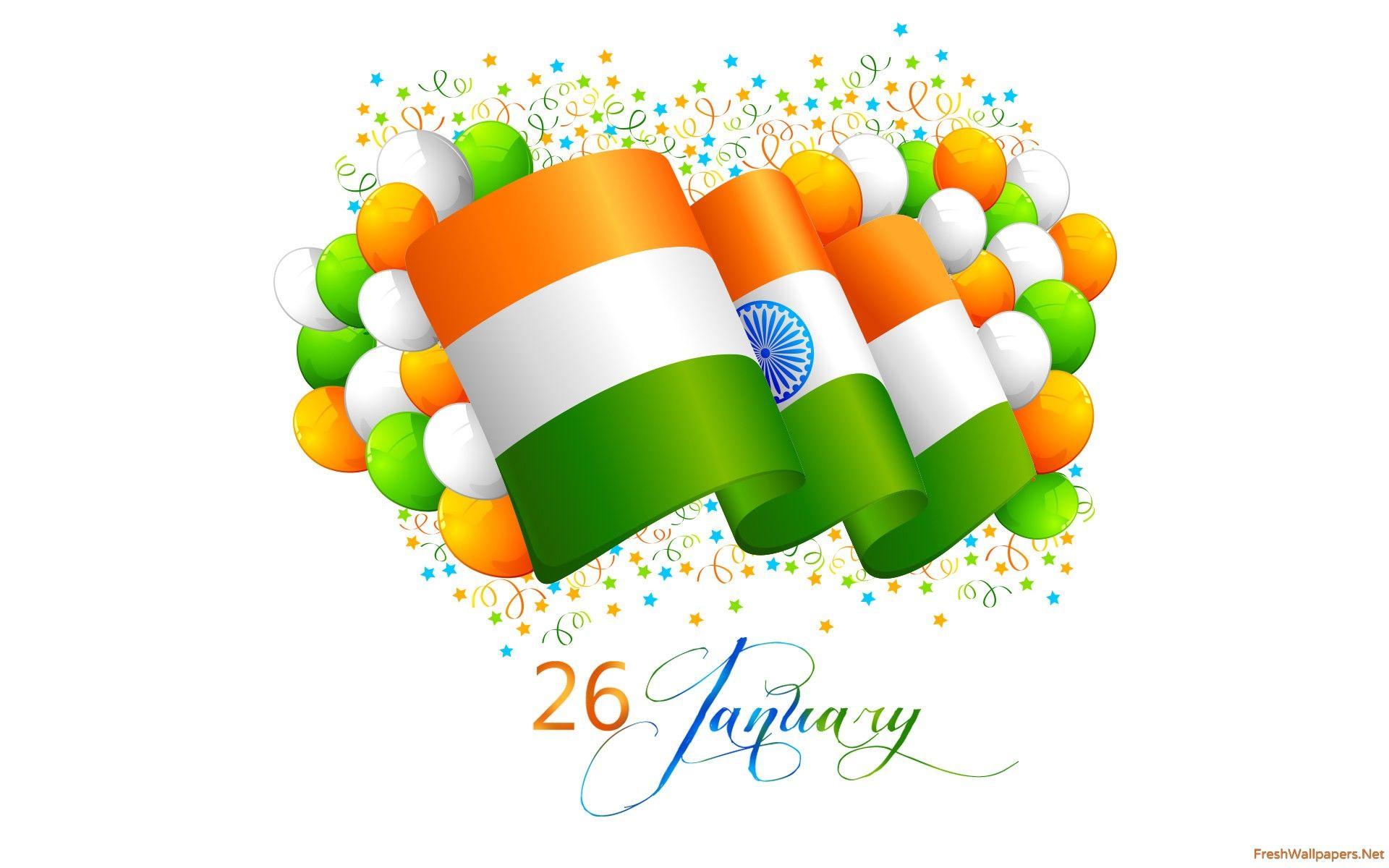 3D Republic Day Indian Flag wallpaper