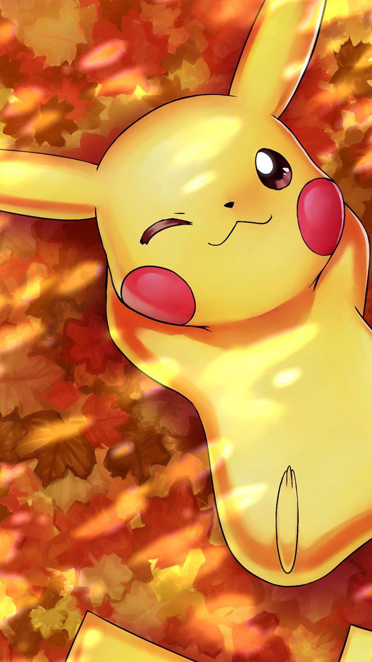 Autumn Pikachu IPhone Wallpaper. Picture. Wallpaper