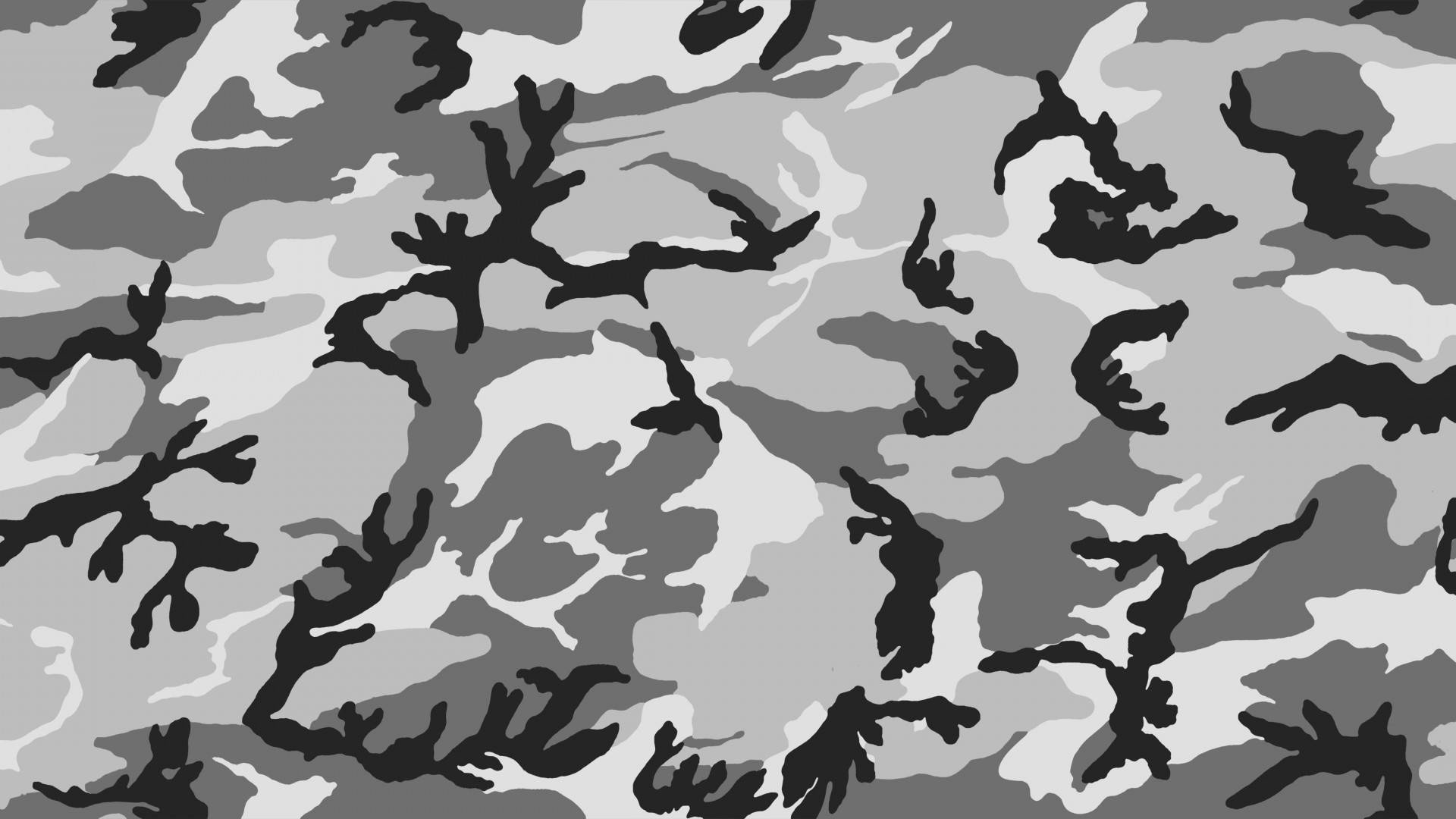 Black White Army Camo Wallpaper Full HD