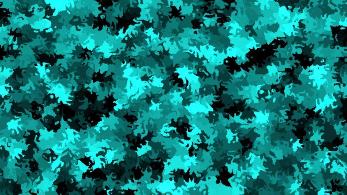 Blue camouflage wallpaper 452218