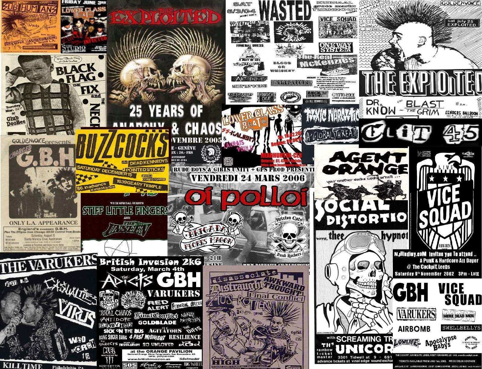 Punk Rock Flyer Wallpaper. Punk rock wallpaper, Punk rock, Rock album covers