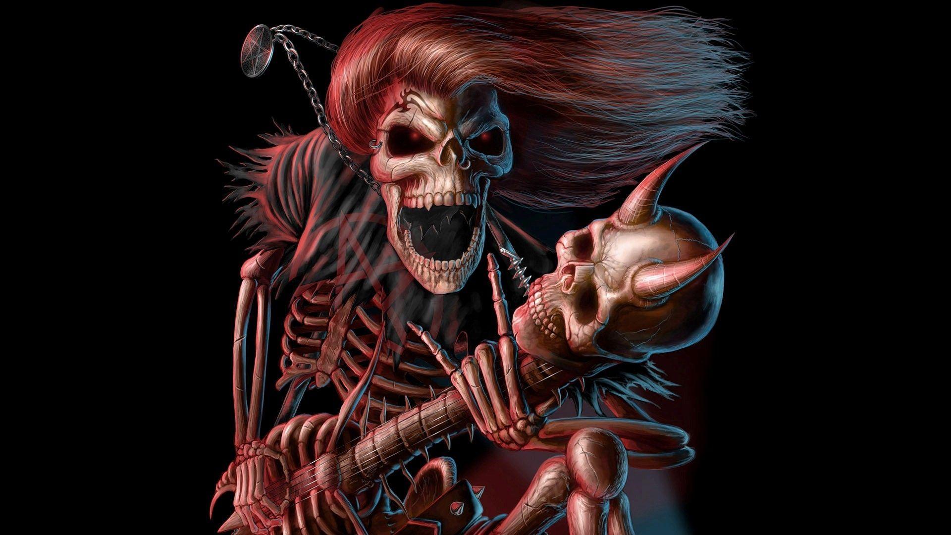 Cartoon Ghost Skeleton HD Wallpaper Black desktop Background. Skull wallpaper, Art, Skull art