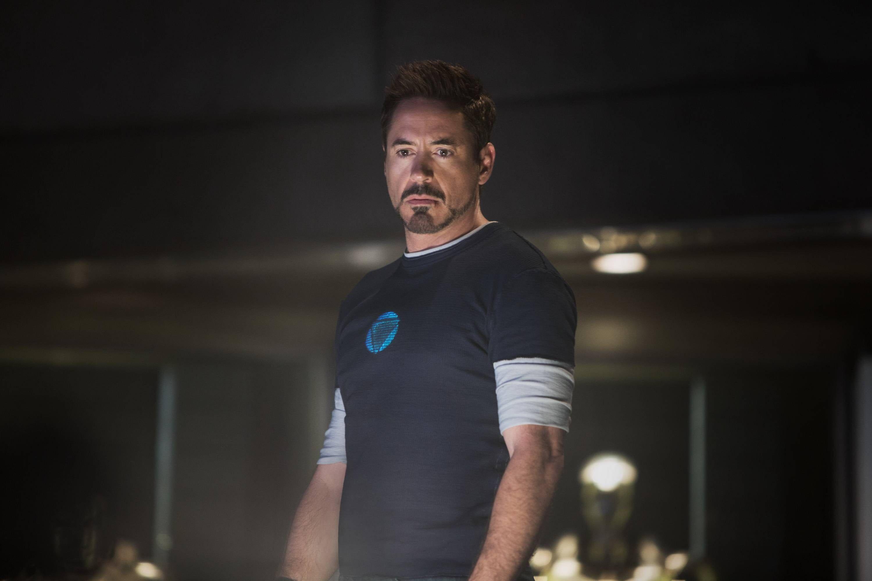 Tony Stark Iron Man Standing Inside Room HD Wallpaper