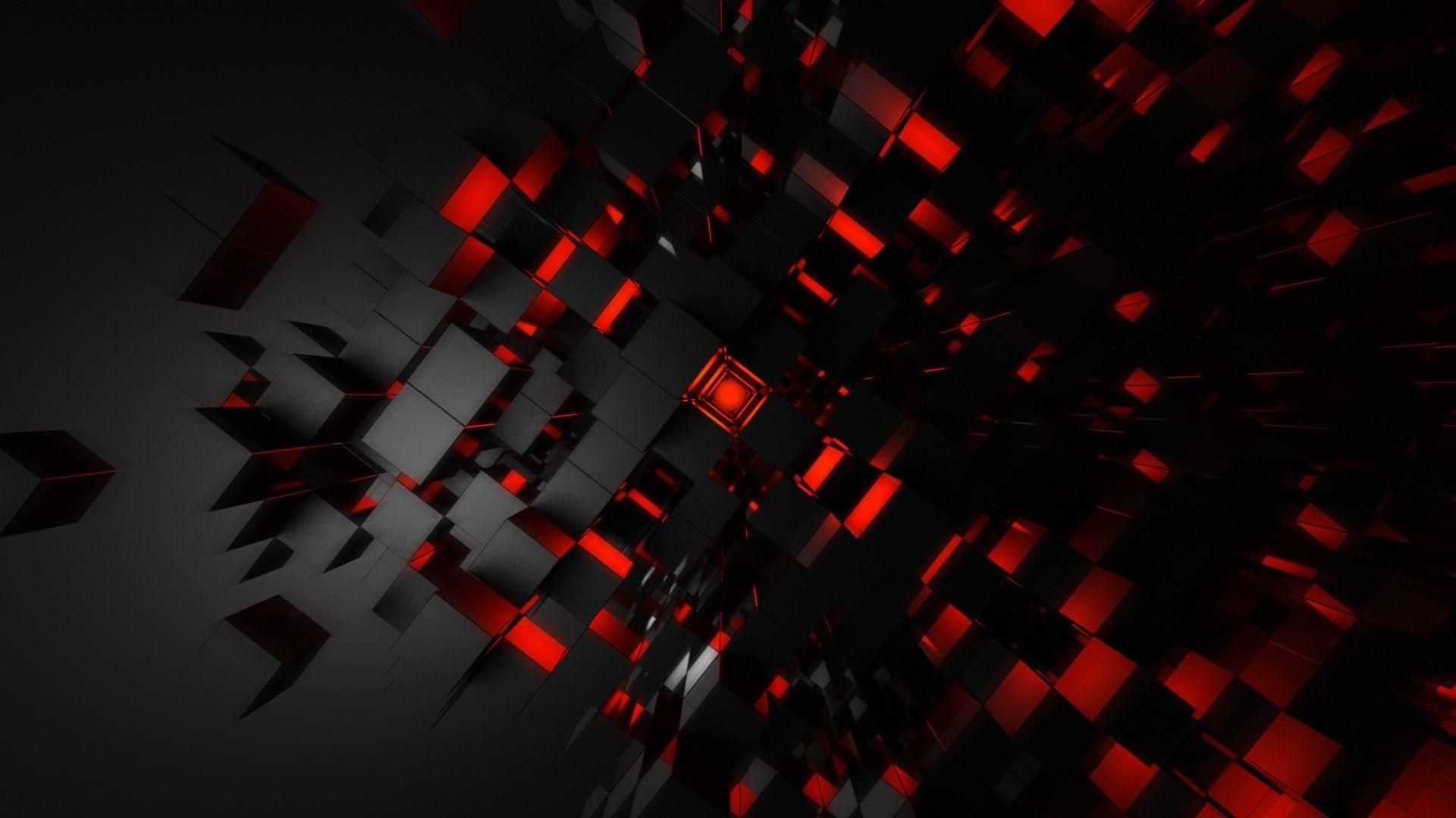 Wallpaper, black, night, abstract, space, red, symmetry, midnight