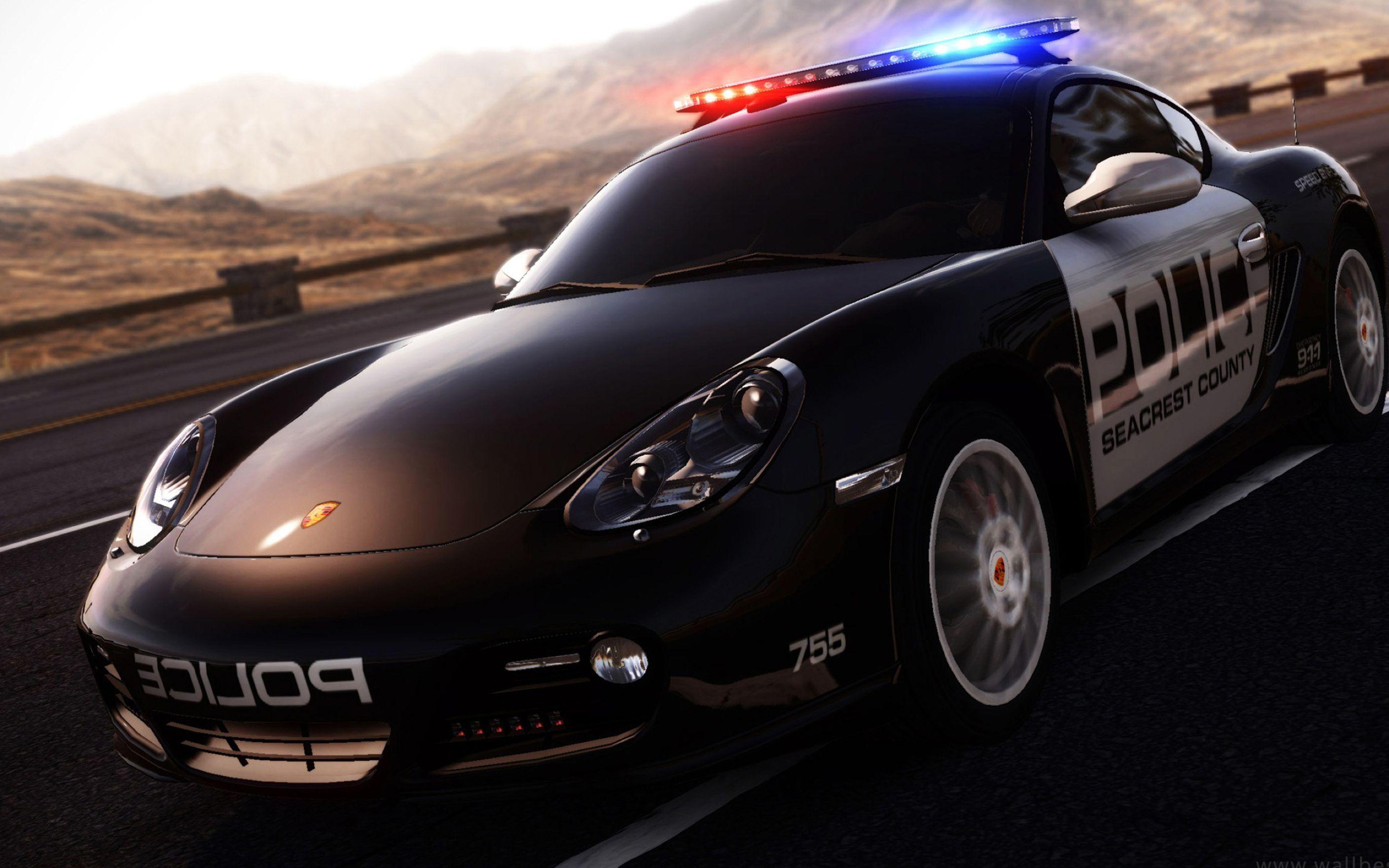 3D Police Car Desktop Background Wallpaper: Desktop HD Wallpaper
