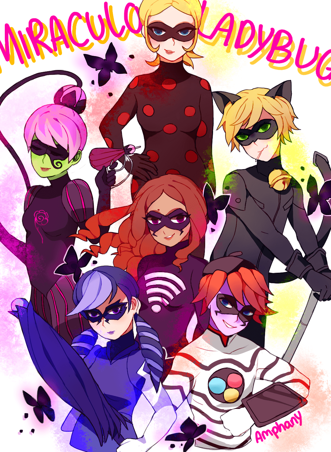 Villains. And Chat, for some reason. Miraculous Ladybug. Know