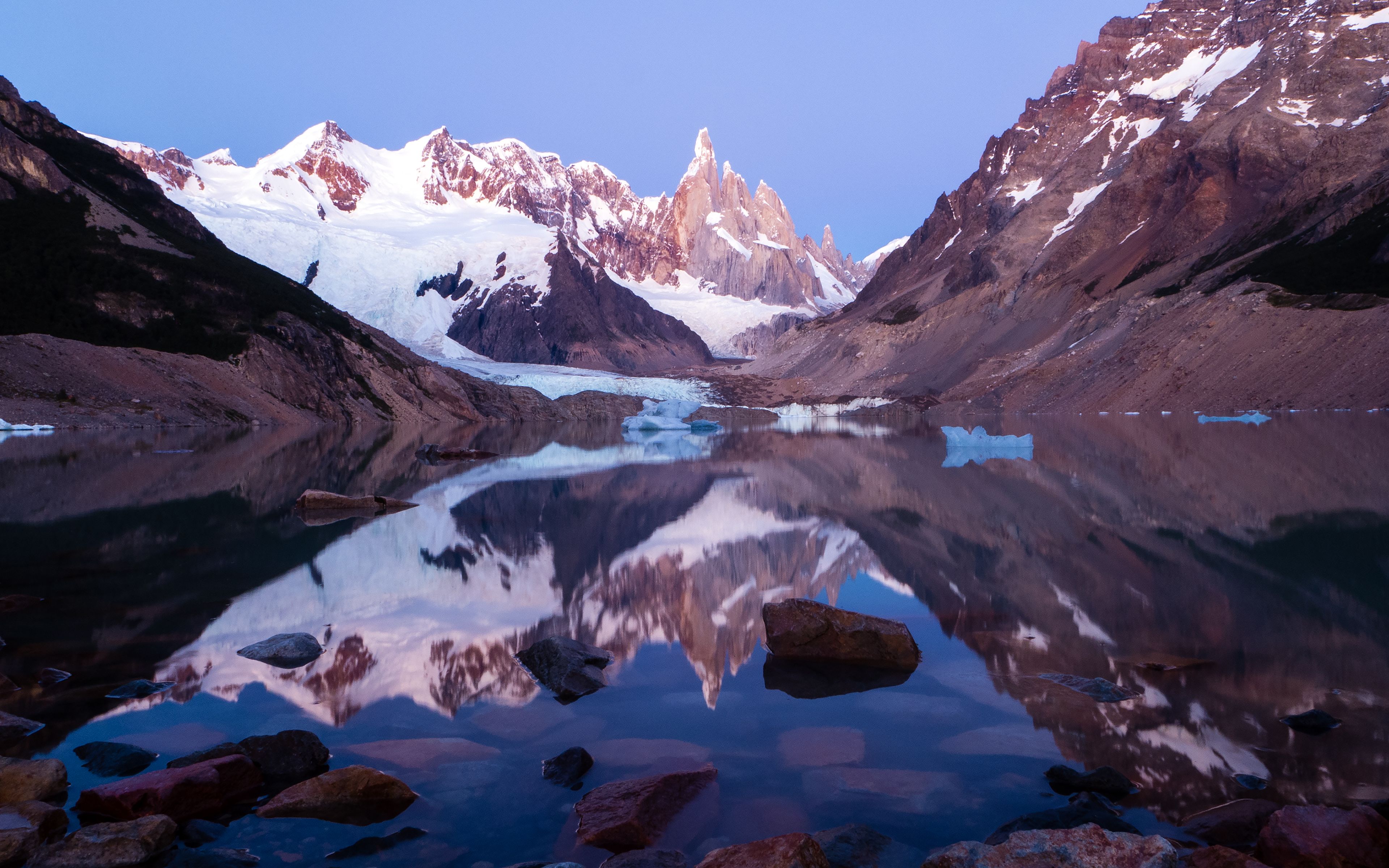 Wallpaper Los Glaciares National Park, Lake, Argentina, 4K, Nature