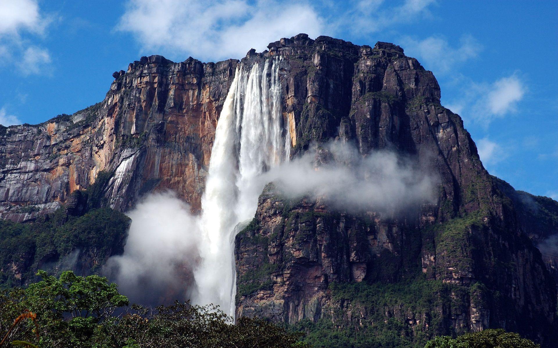 South America, Venezuela, Canaima National Park, waterfall, Angel