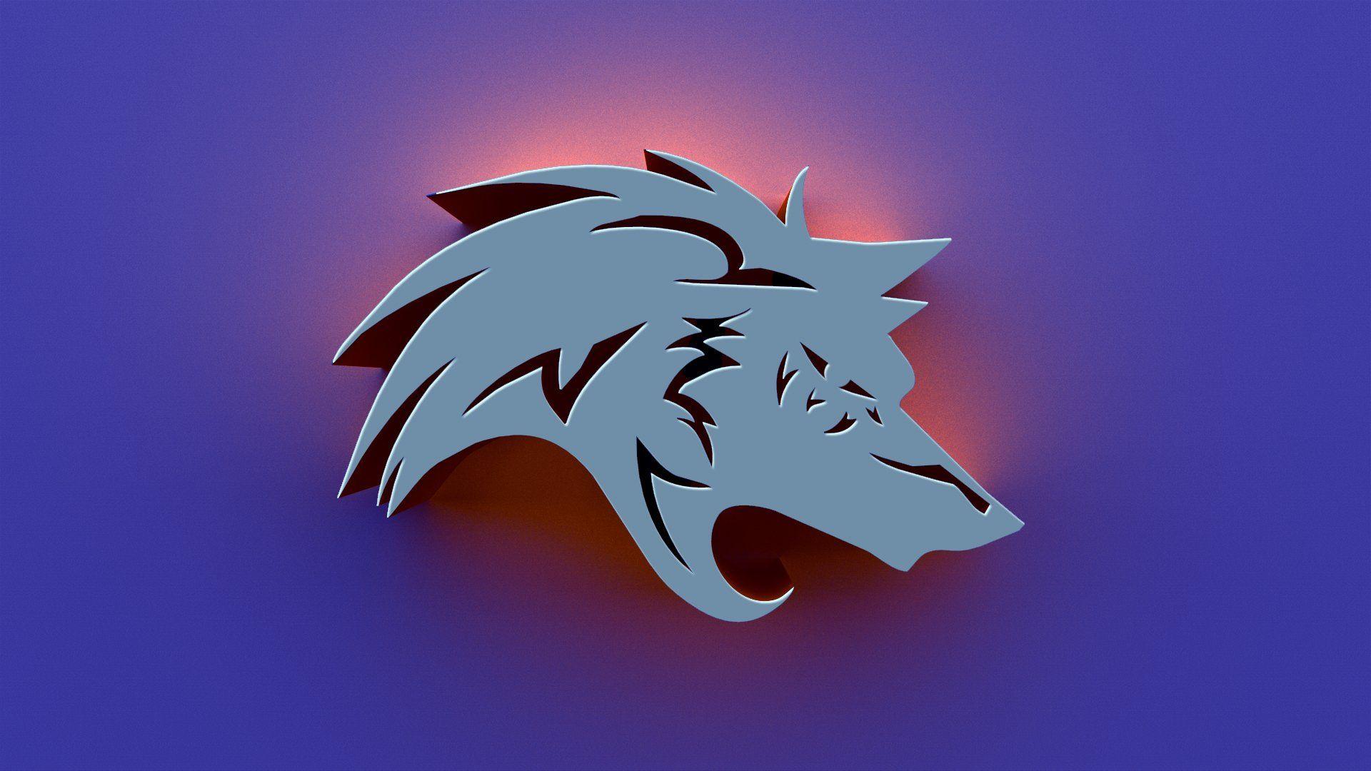 3D Wolf Logo Full HD Wallpaper and Background Imagex1080