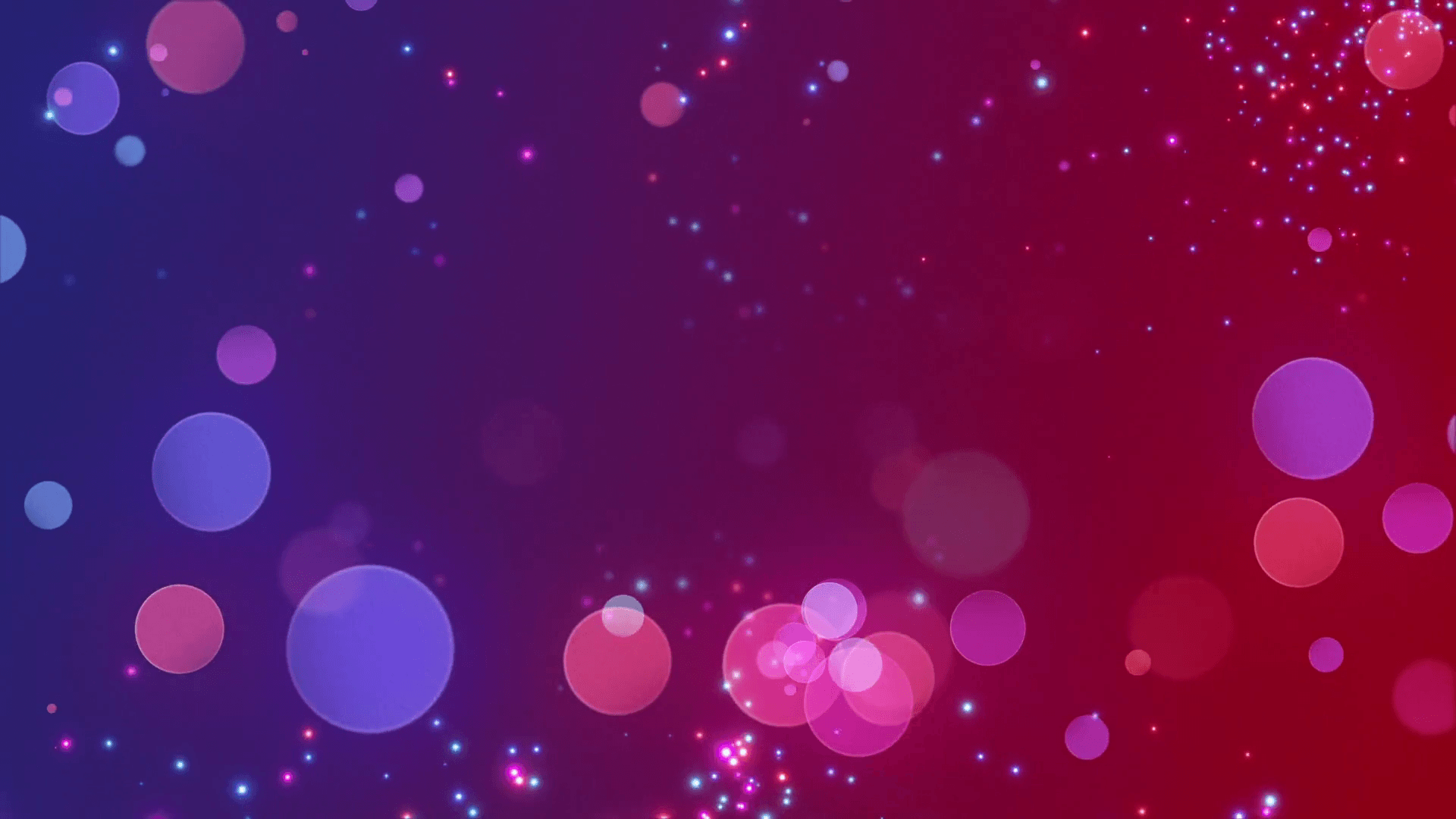 Bokeh Glowing Twinkling Sparkling Particles Circles. Seamless