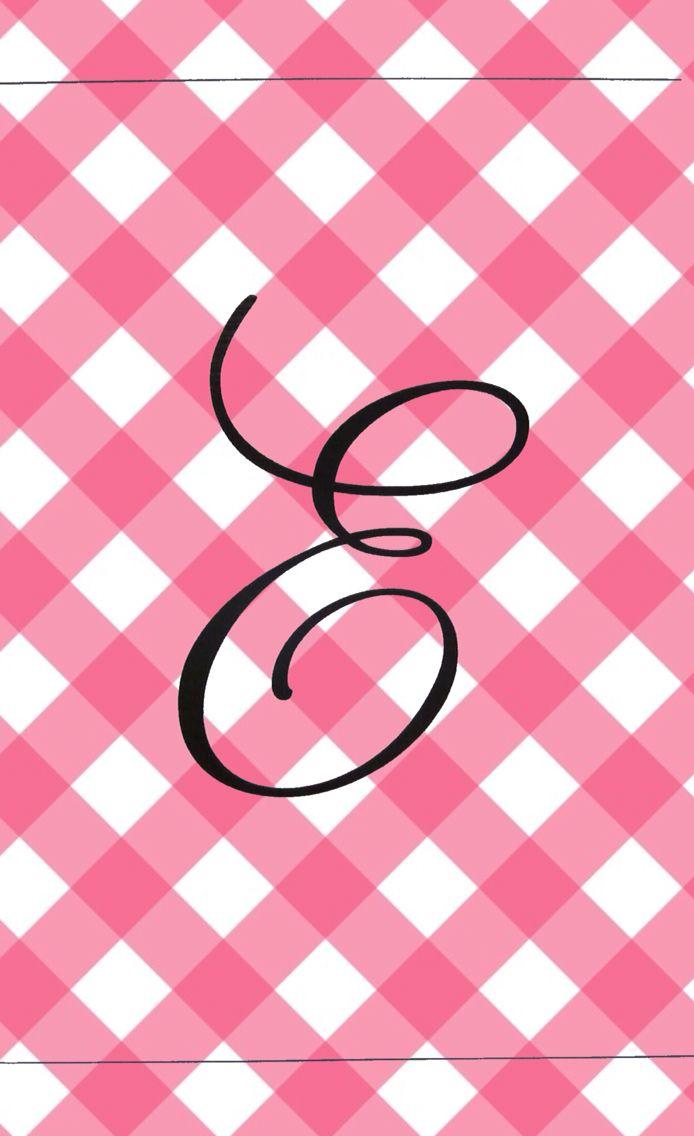 iPhone monogram wallpaper. Every letter should be as beautiful as the letter E. Followed closely by the letters L. Monogram wallpaper, Monogram, Pretty monograms