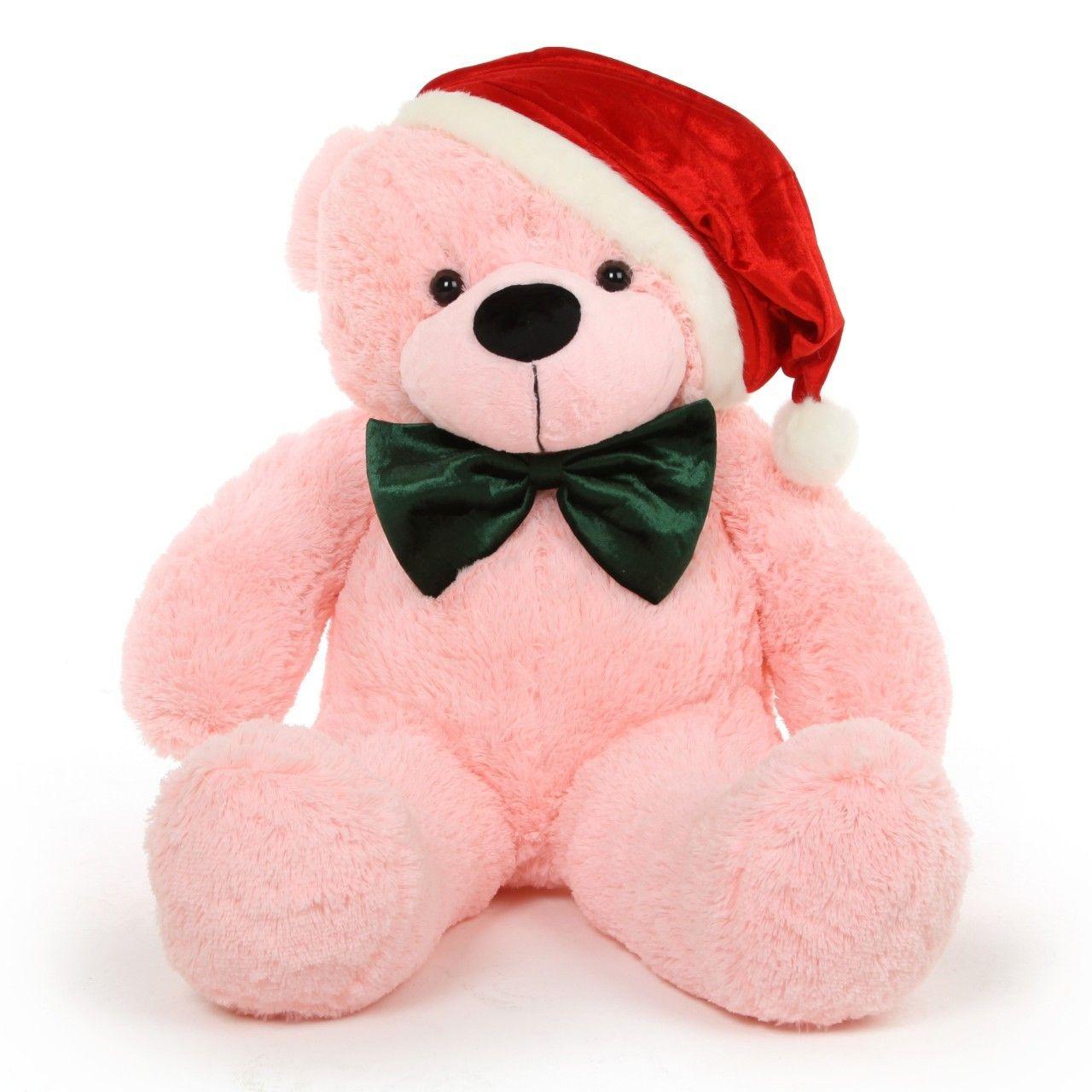 Lady Christmas Cuddles 38 inch Pink Holiday Teddy Bear Teddy