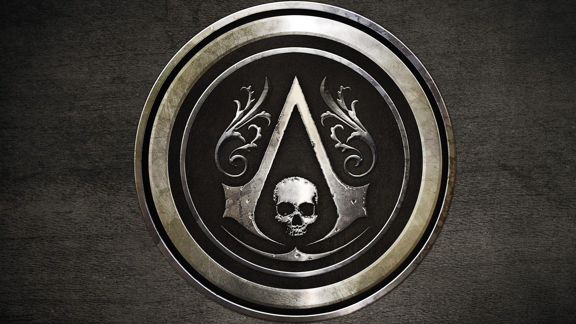 skulls, Assassins Creed, logos, Black Flag wallpaper