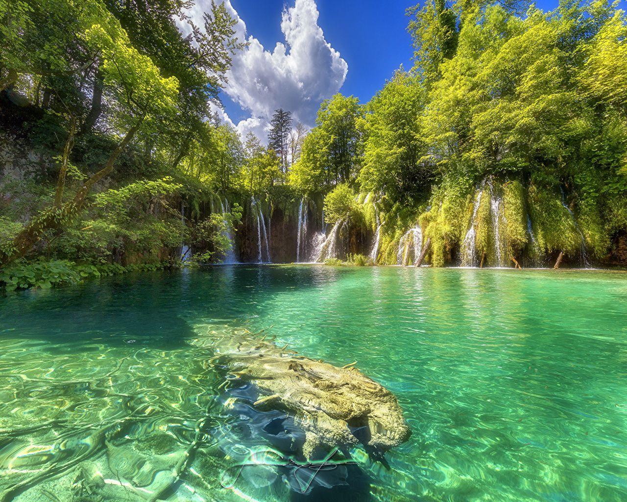 Photos Croatia Plitvice Lakes National Park Nature 1280x1024