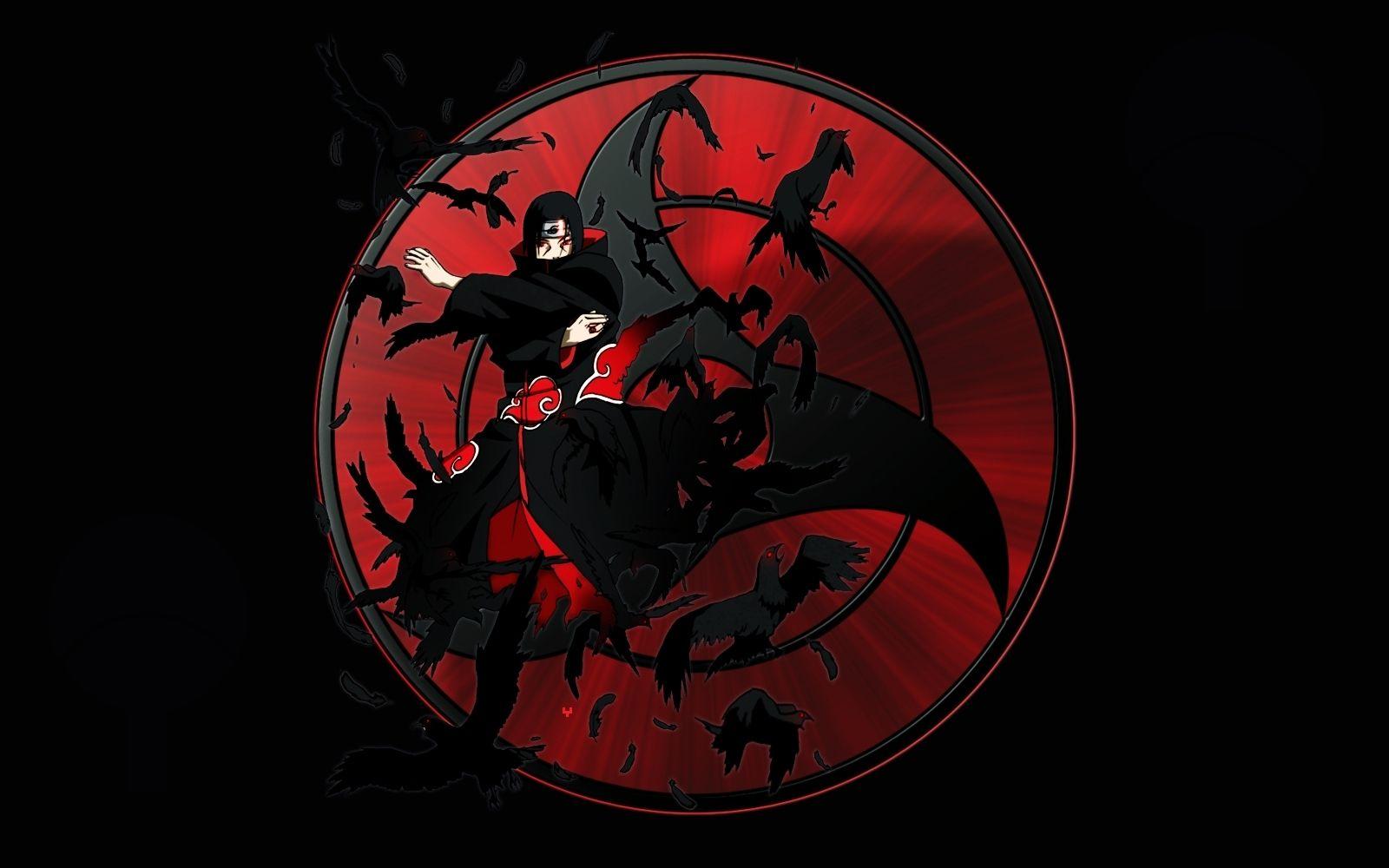 itachi uchiha crows wallpaper