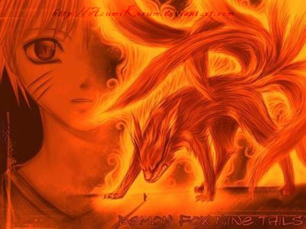Uzumaki Naruto and Kyuubi Wallpaper Image for iPad Air 2